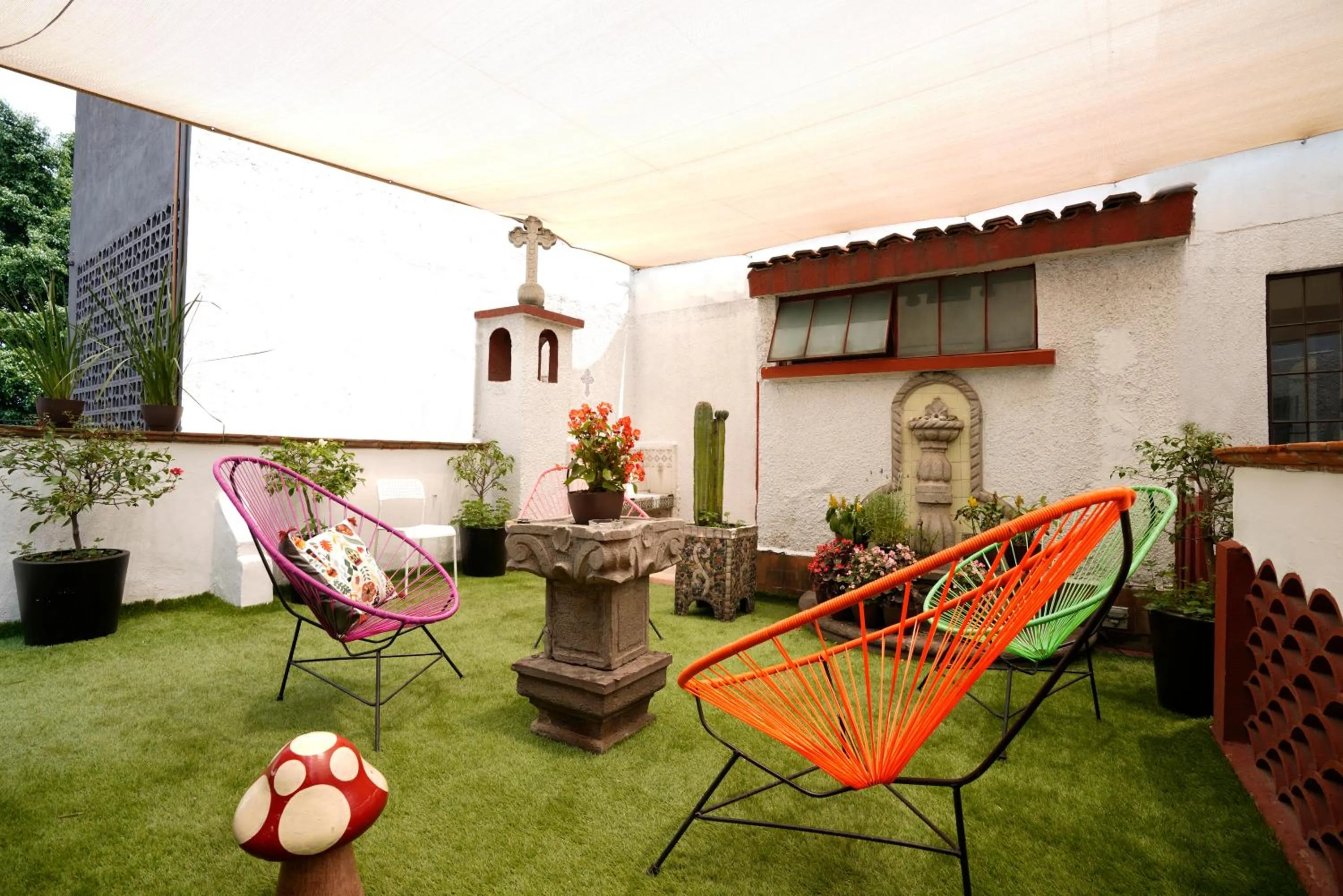 Spring in Hostal Fungi Casa Rosa