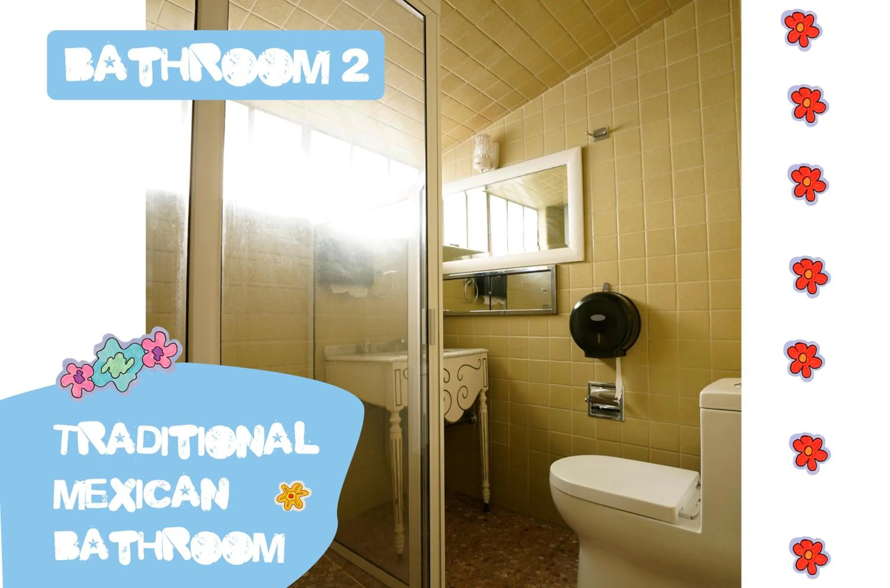 Bathroom in Hostal Fungi Casa Rosa