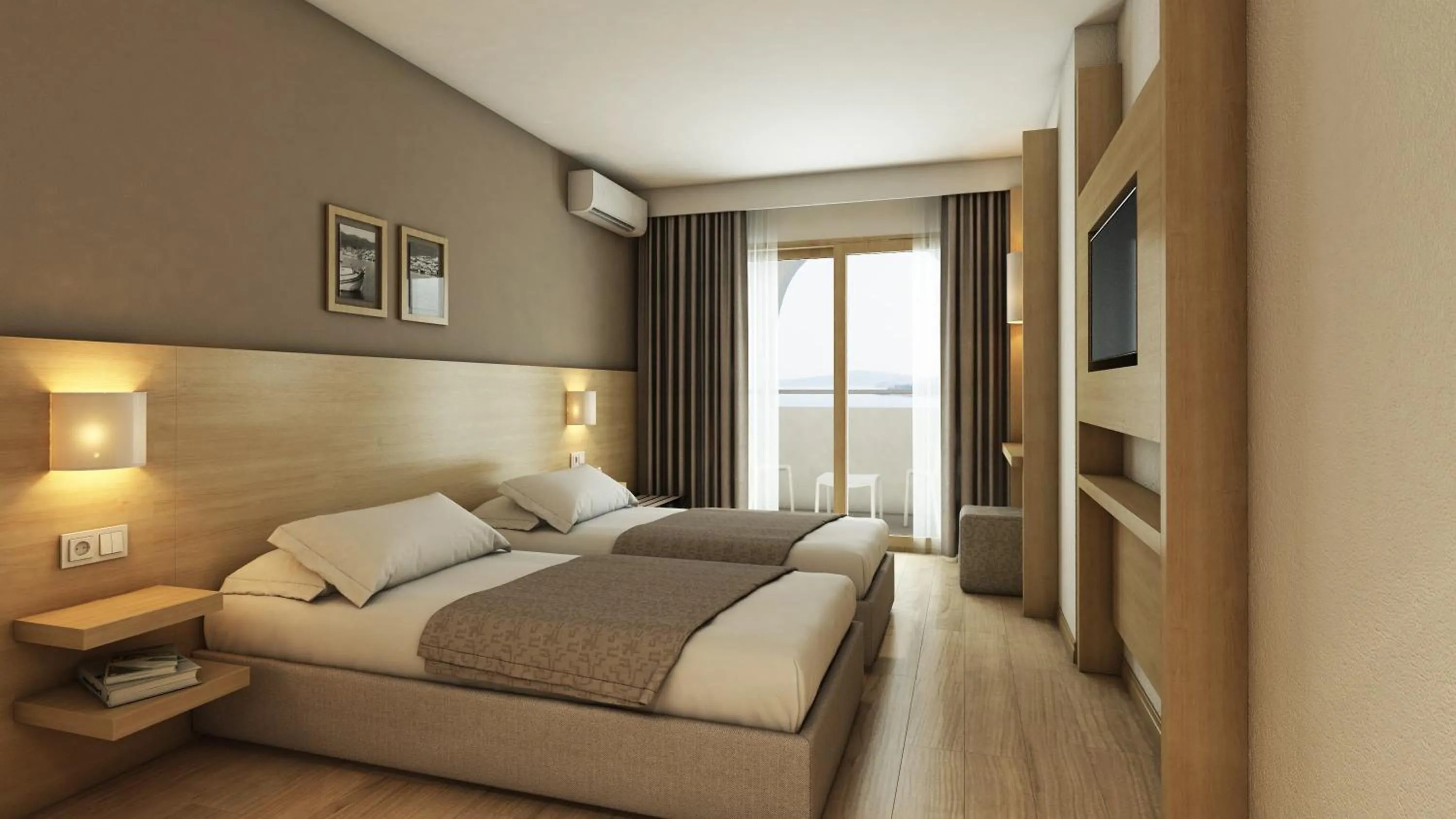 Bed in Fortuna Beach Hotel