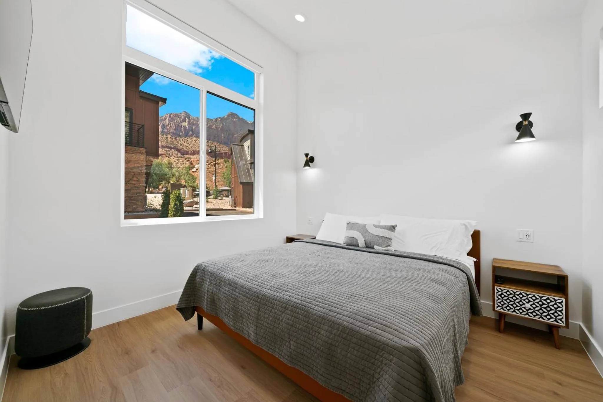 Bed in The Bungalows at Zion