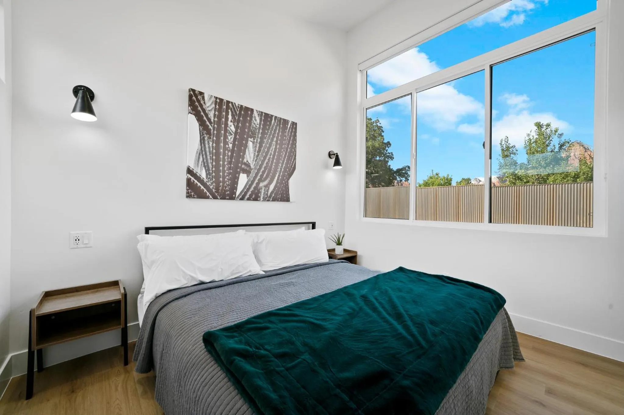 Bed in The Bungalows at Zion