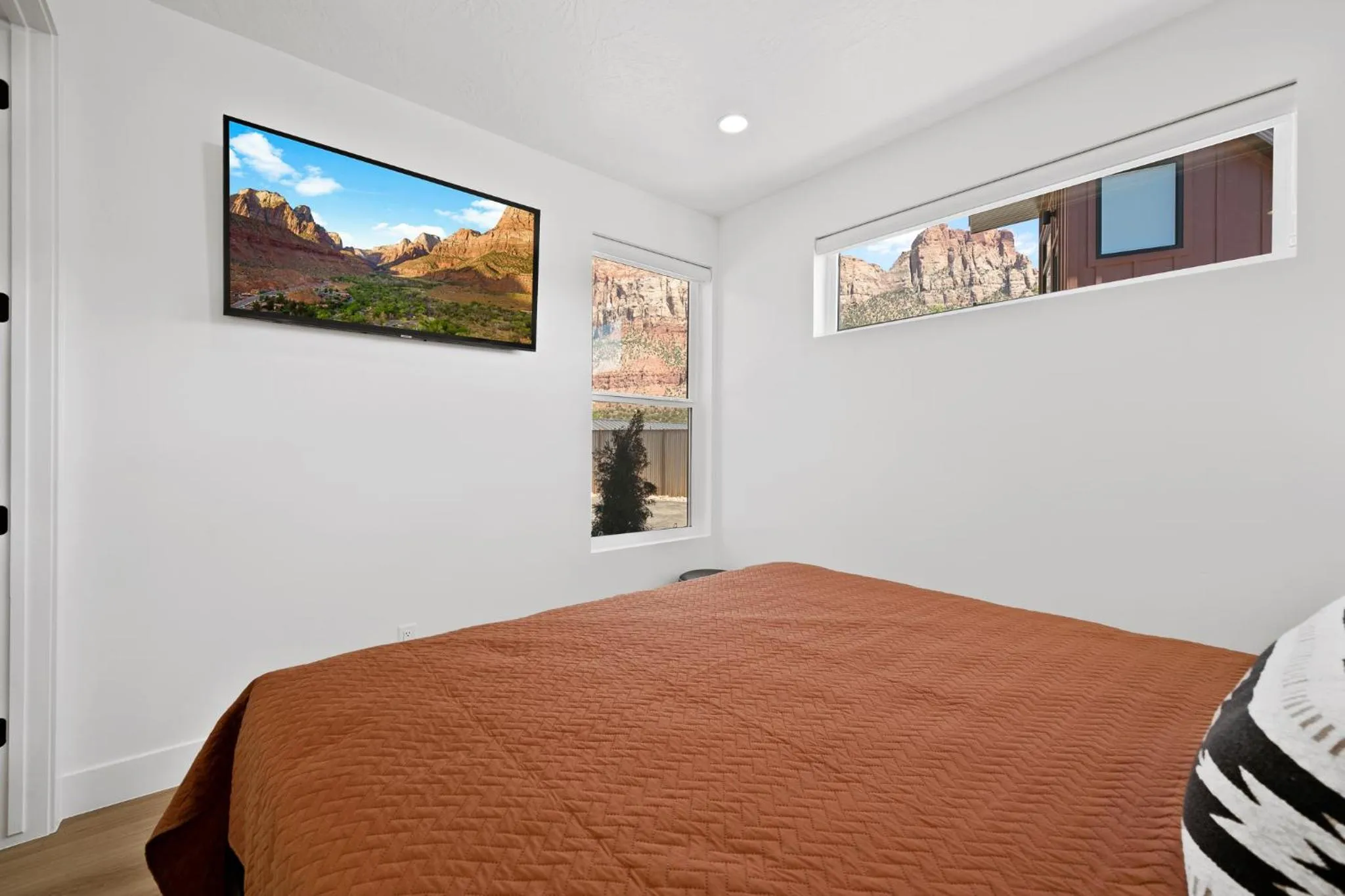 Bed in The Bungalows at Zion