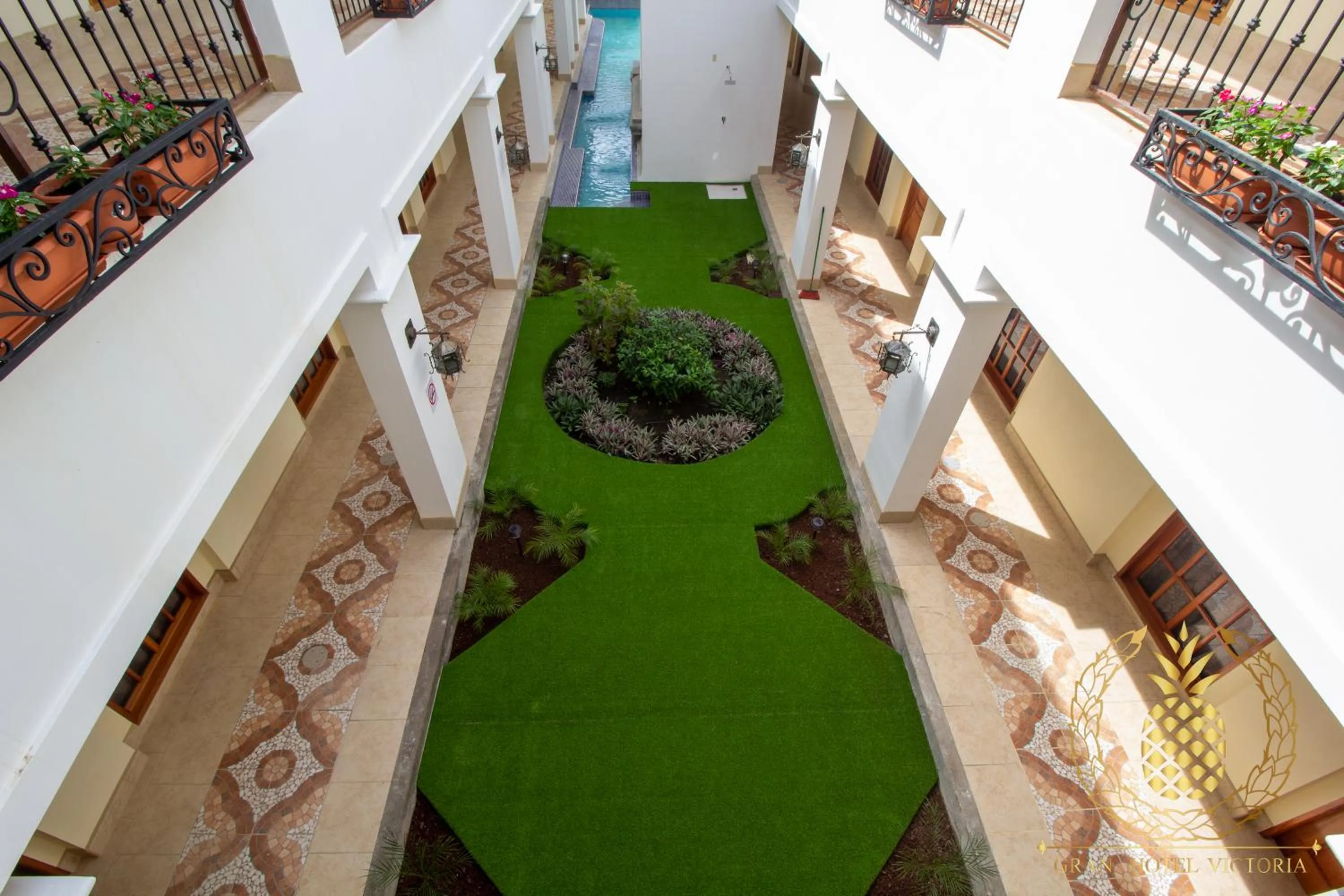 Garden view in GRAN HOTEL VICTORIA