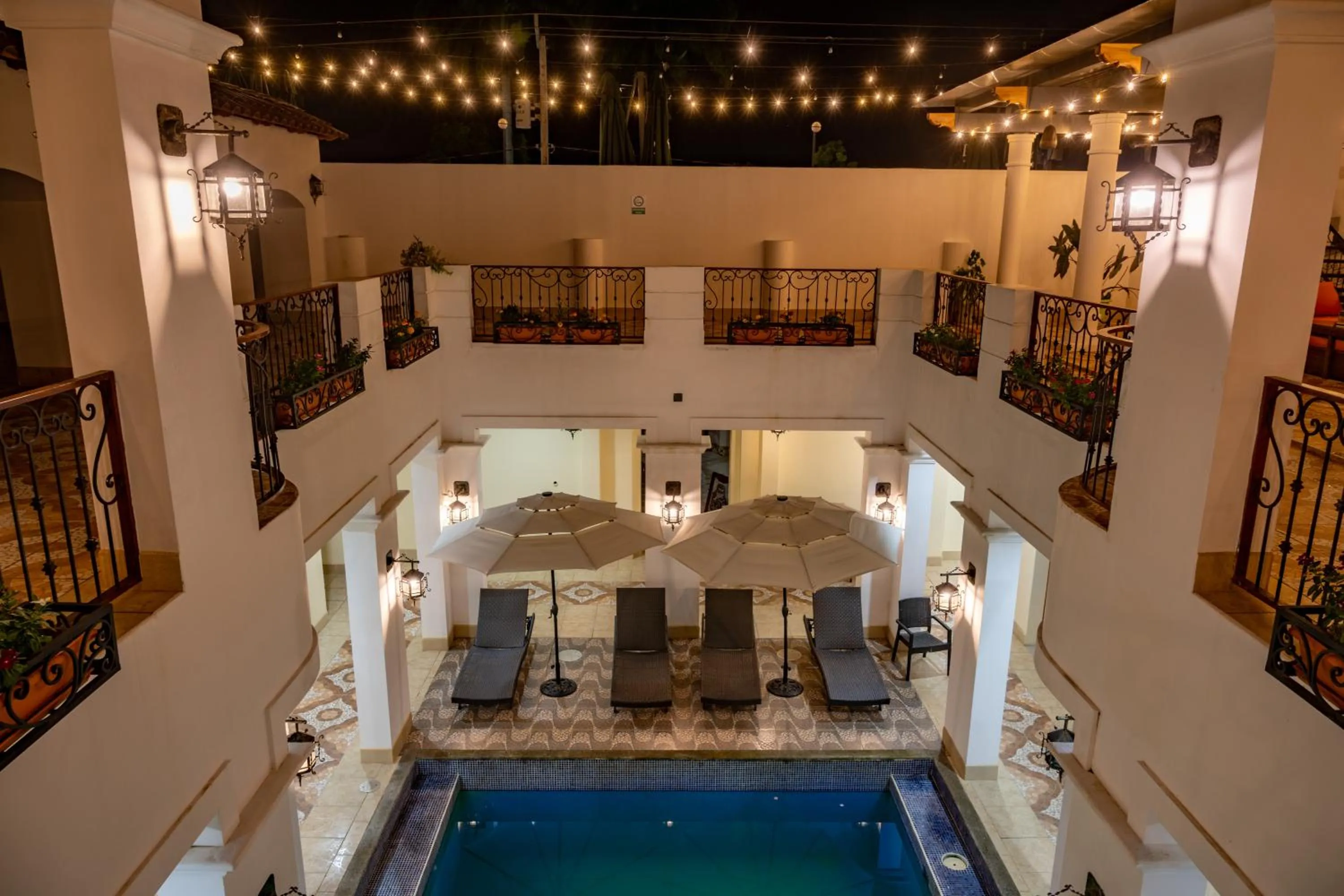 Pool view in GRAN HOTEL VICTORIA