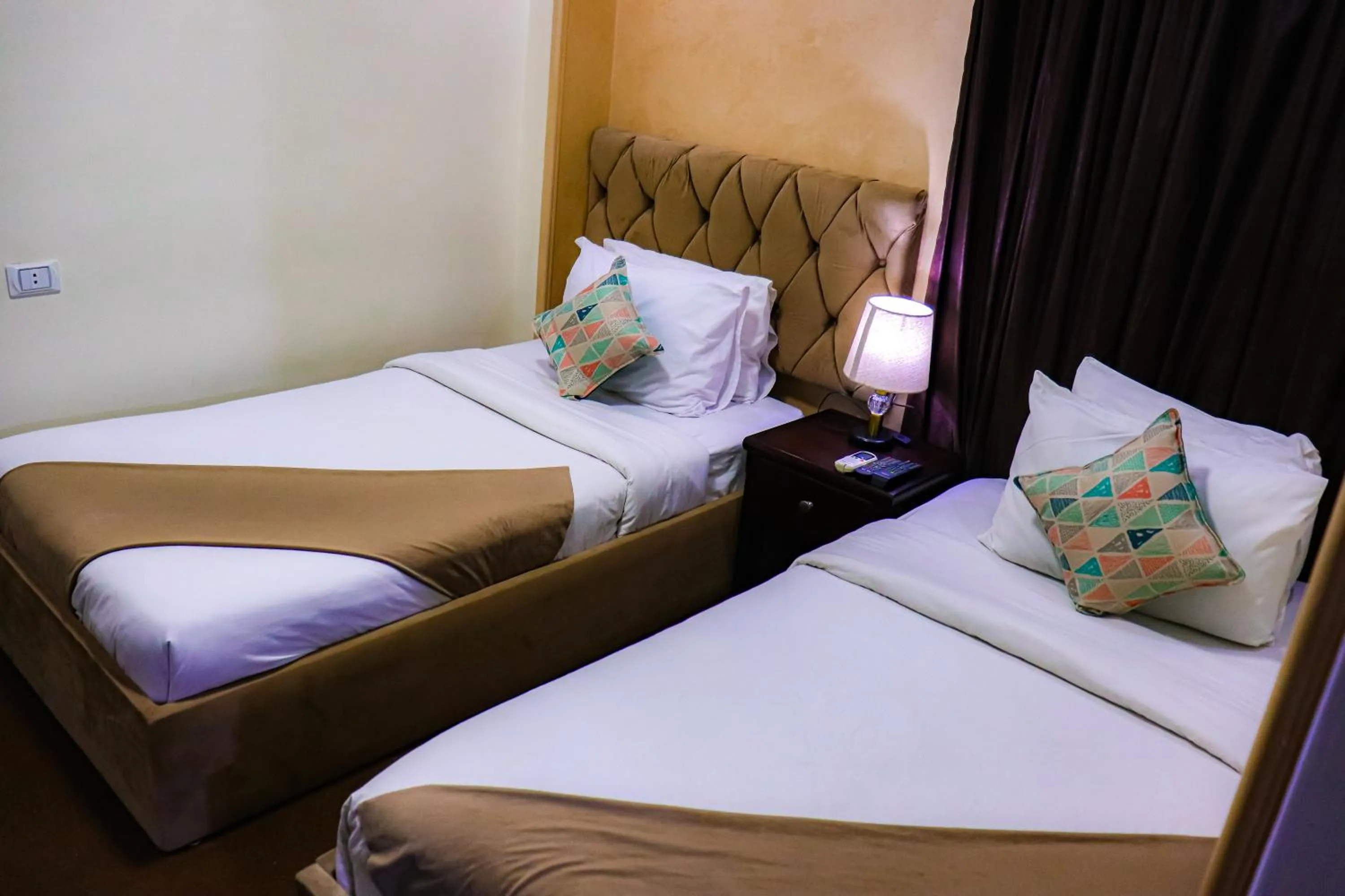 Bed in Golden Pyramids Inn