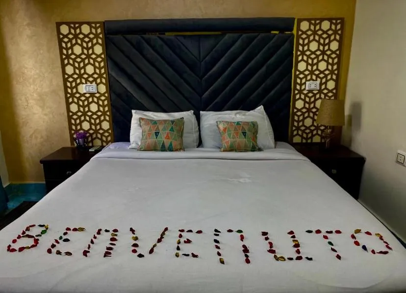 Bed in Golden Pyramids Inn