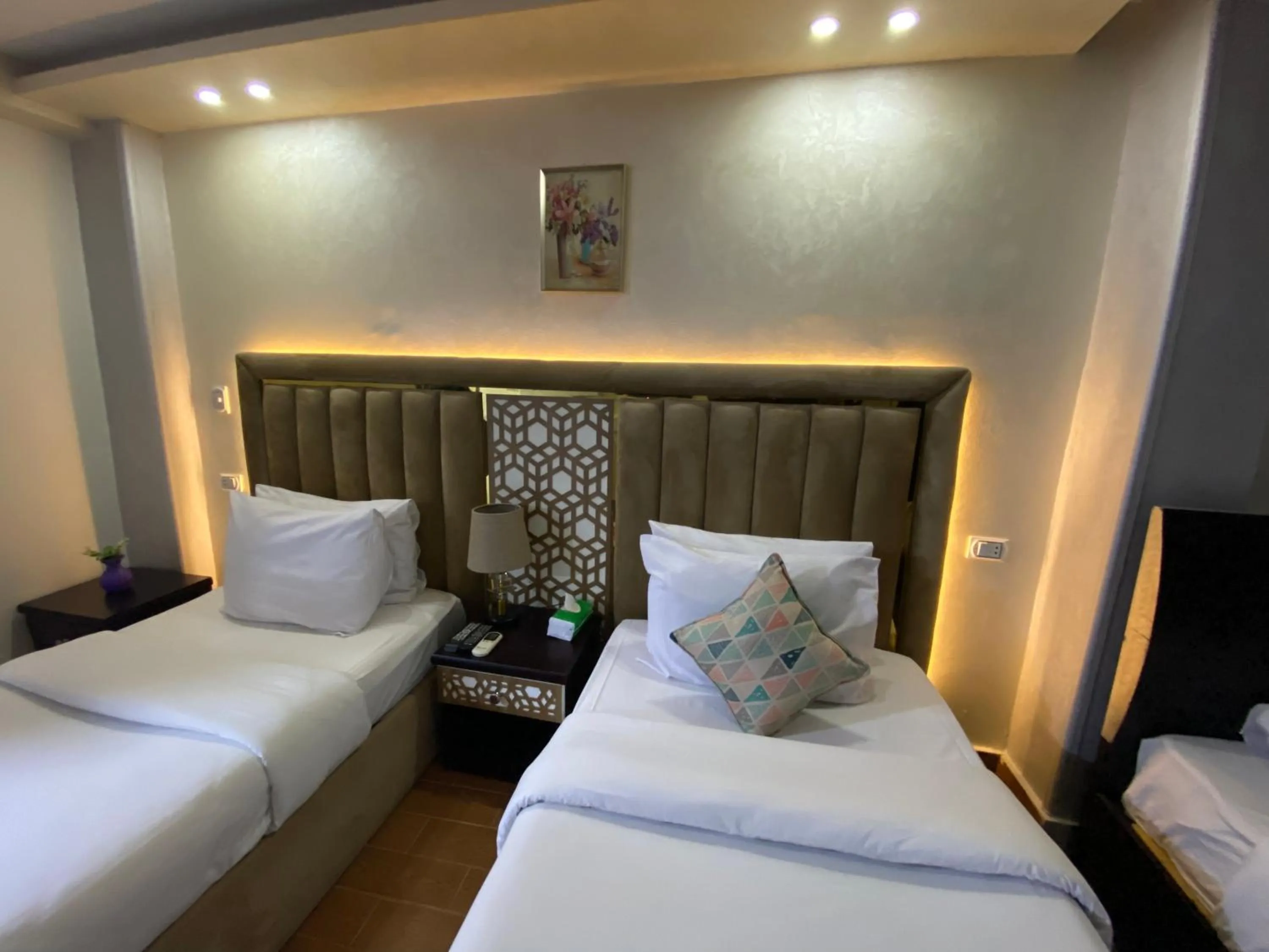 Bed in Golden Pyramids Inn