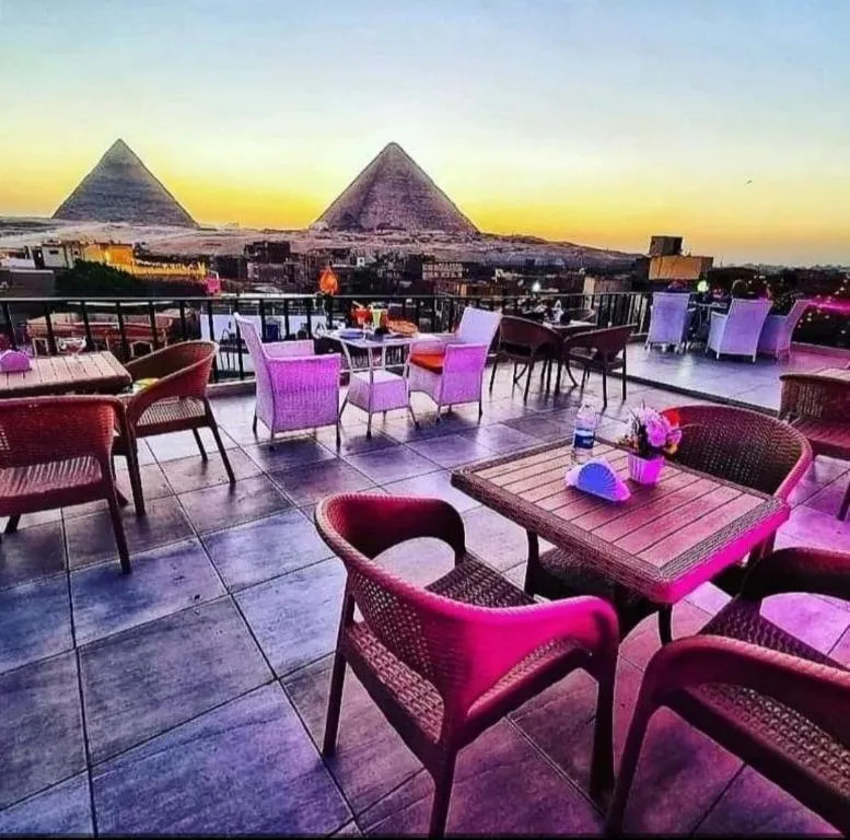 Patio in Golden Pyramids Inn