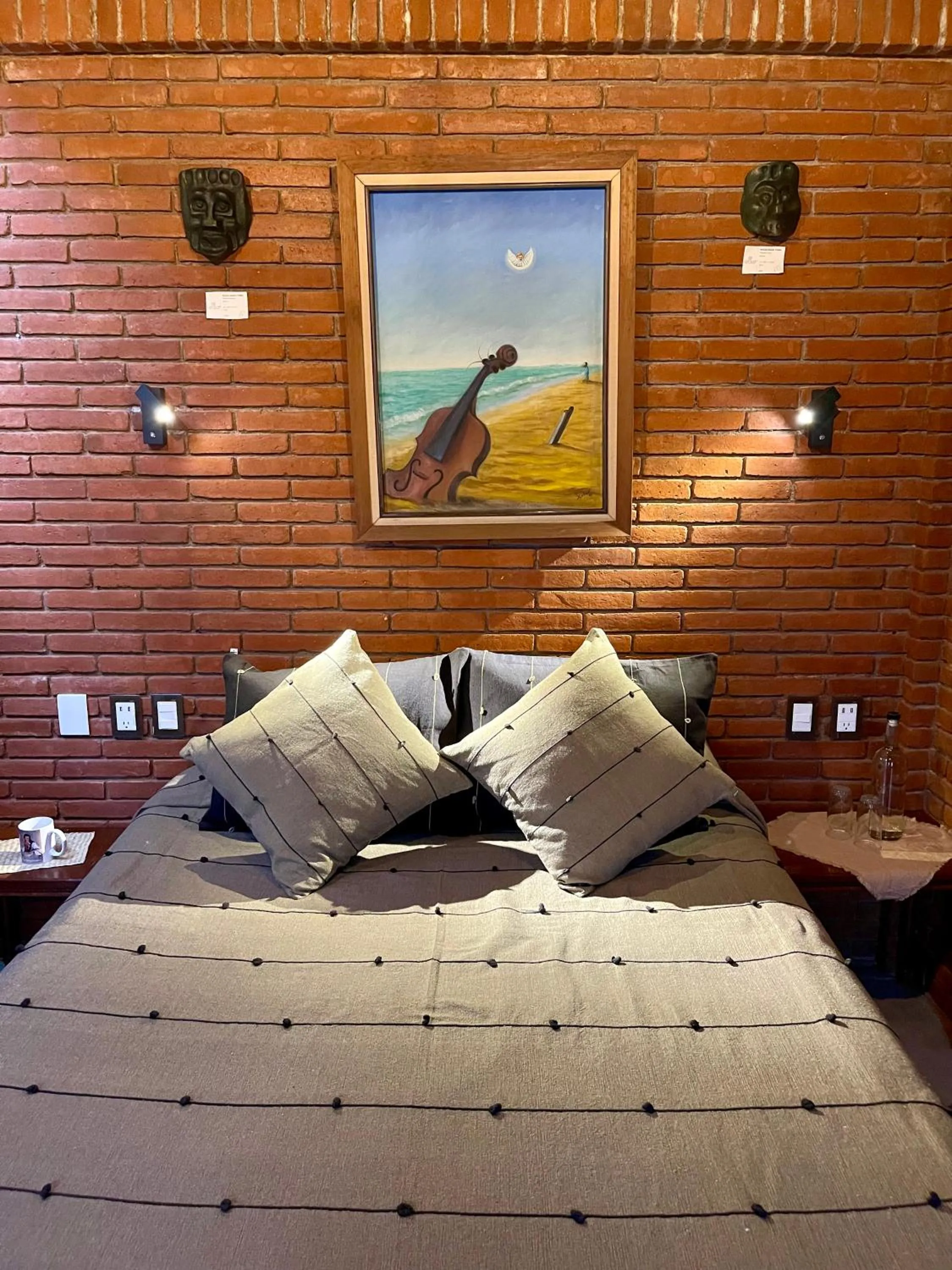 Bed in LARIMAR Gallery y Hotel Boutique
