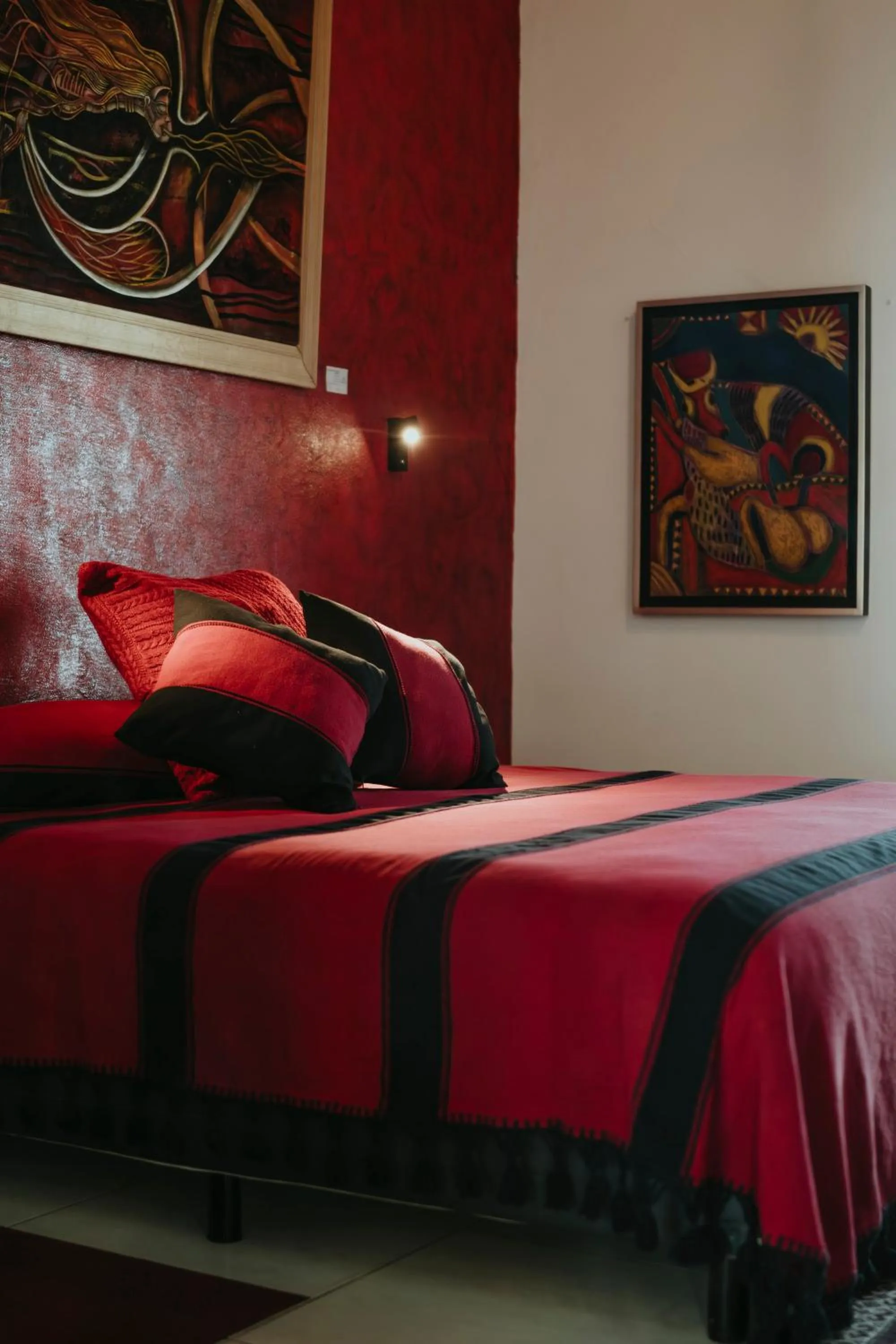 Bed in LARIMAR Gallery y Hotel Boutique