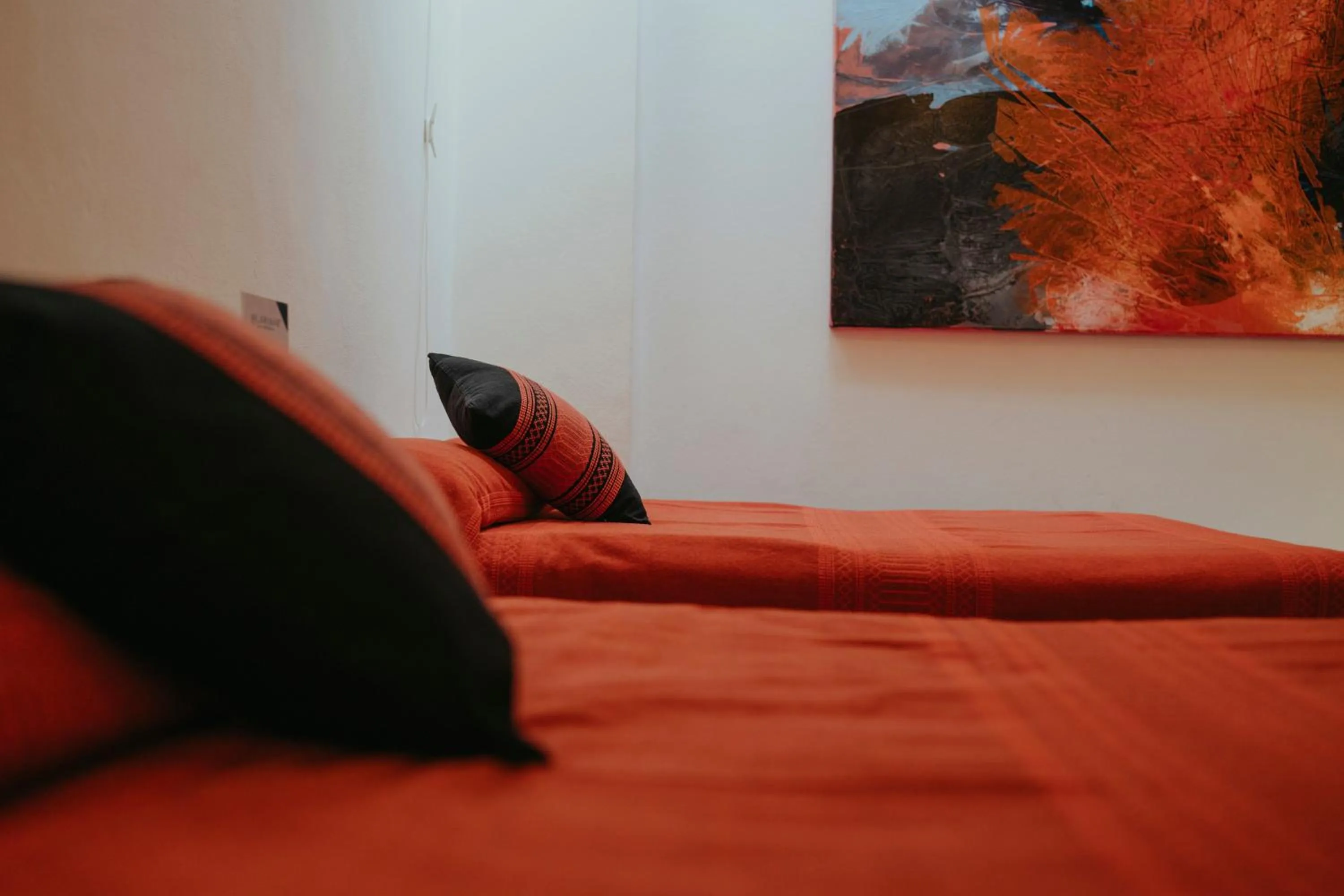 Bed in LARIMAR Gallery y Hotel Boutique