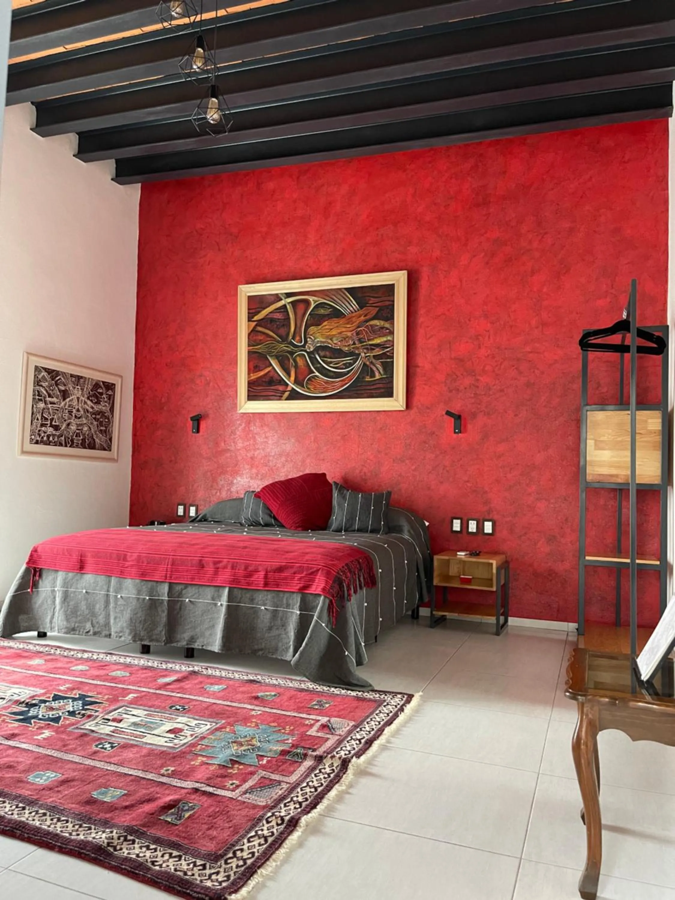 Bed in LARIMAR Gallery y Hotel Boutique