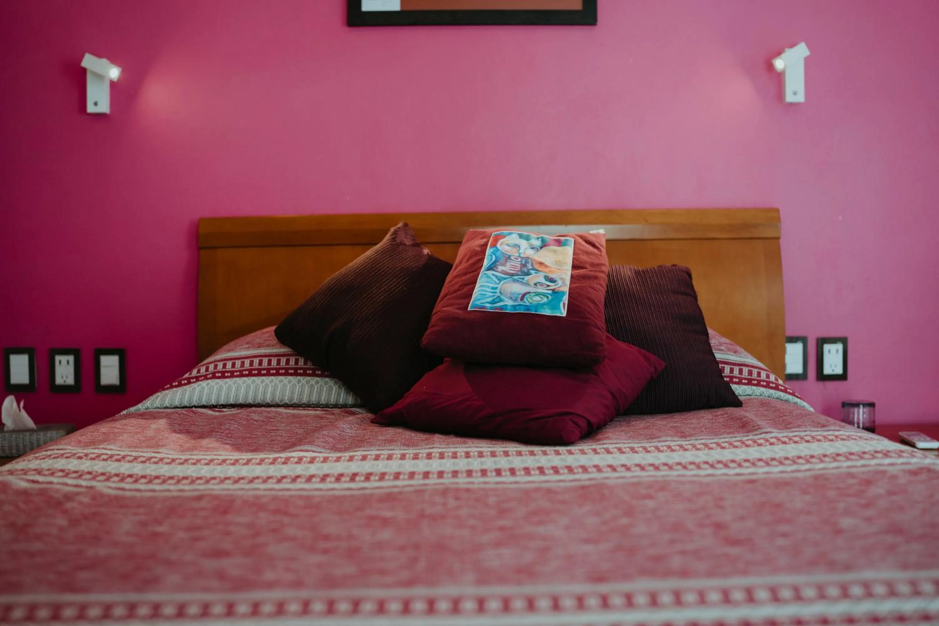 Bed in LARIMAR Gallery y Hotel Boutique