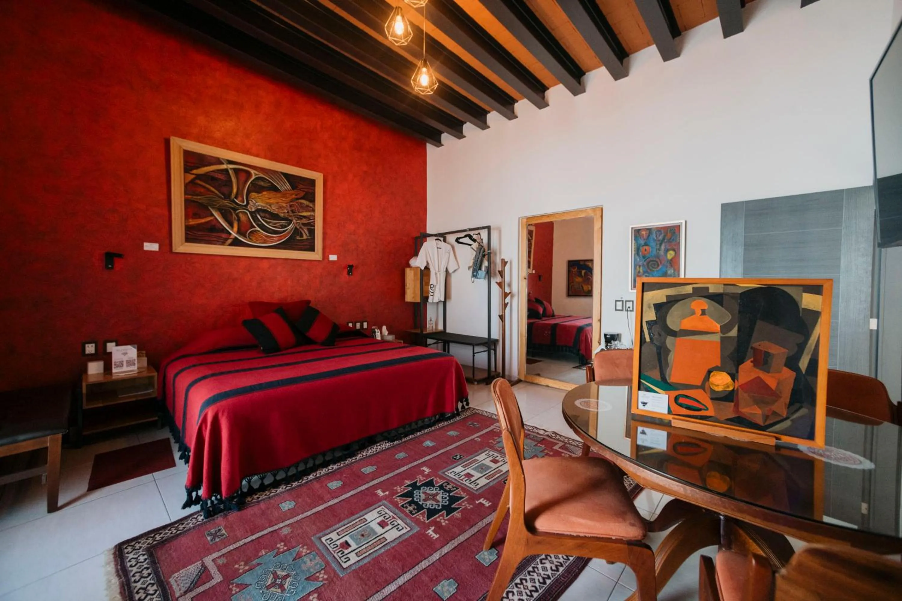Bed in LARIMAR Gallery y Hotel Boutique