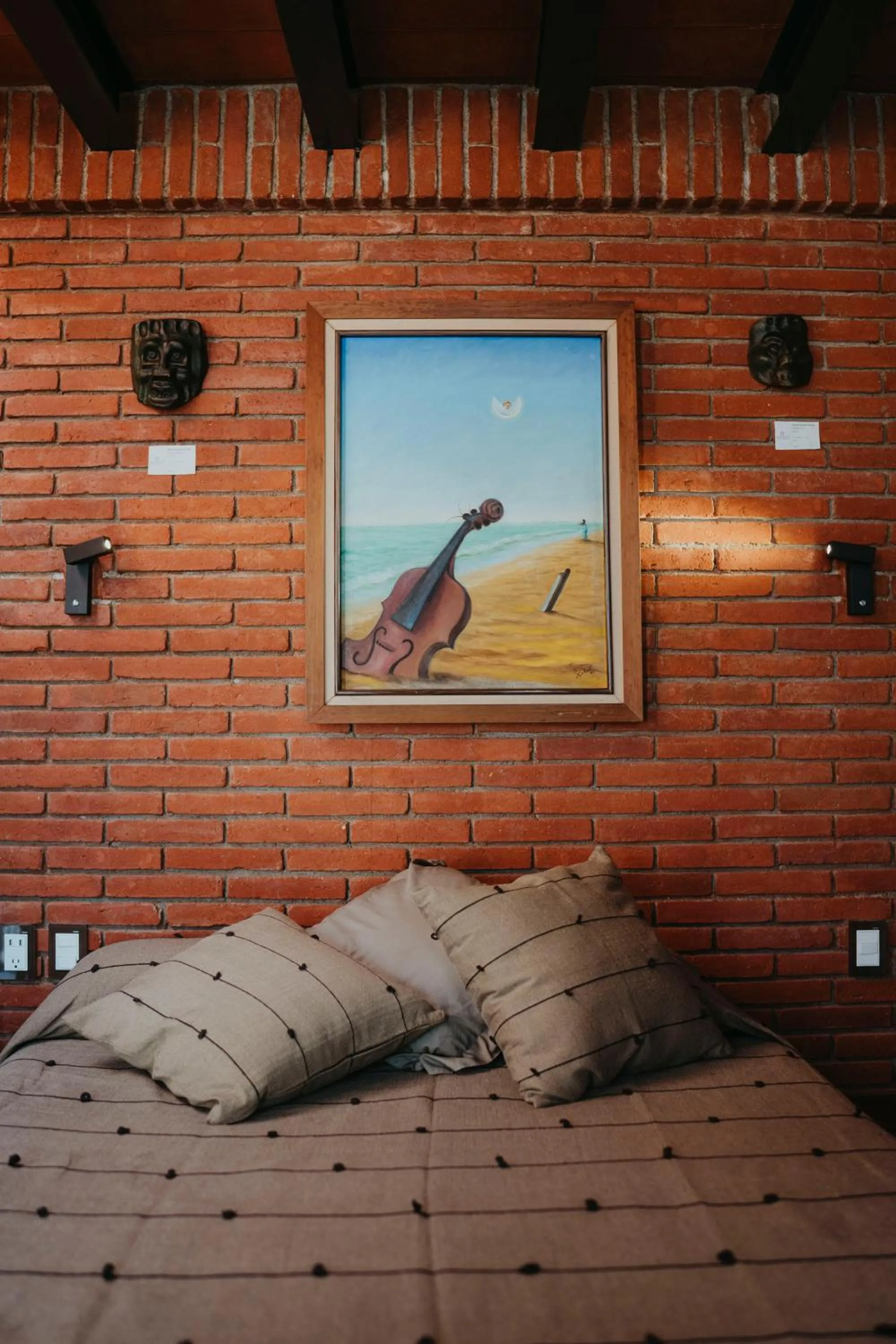 Bed in LARIMAR Gallery y Hotel Boutique