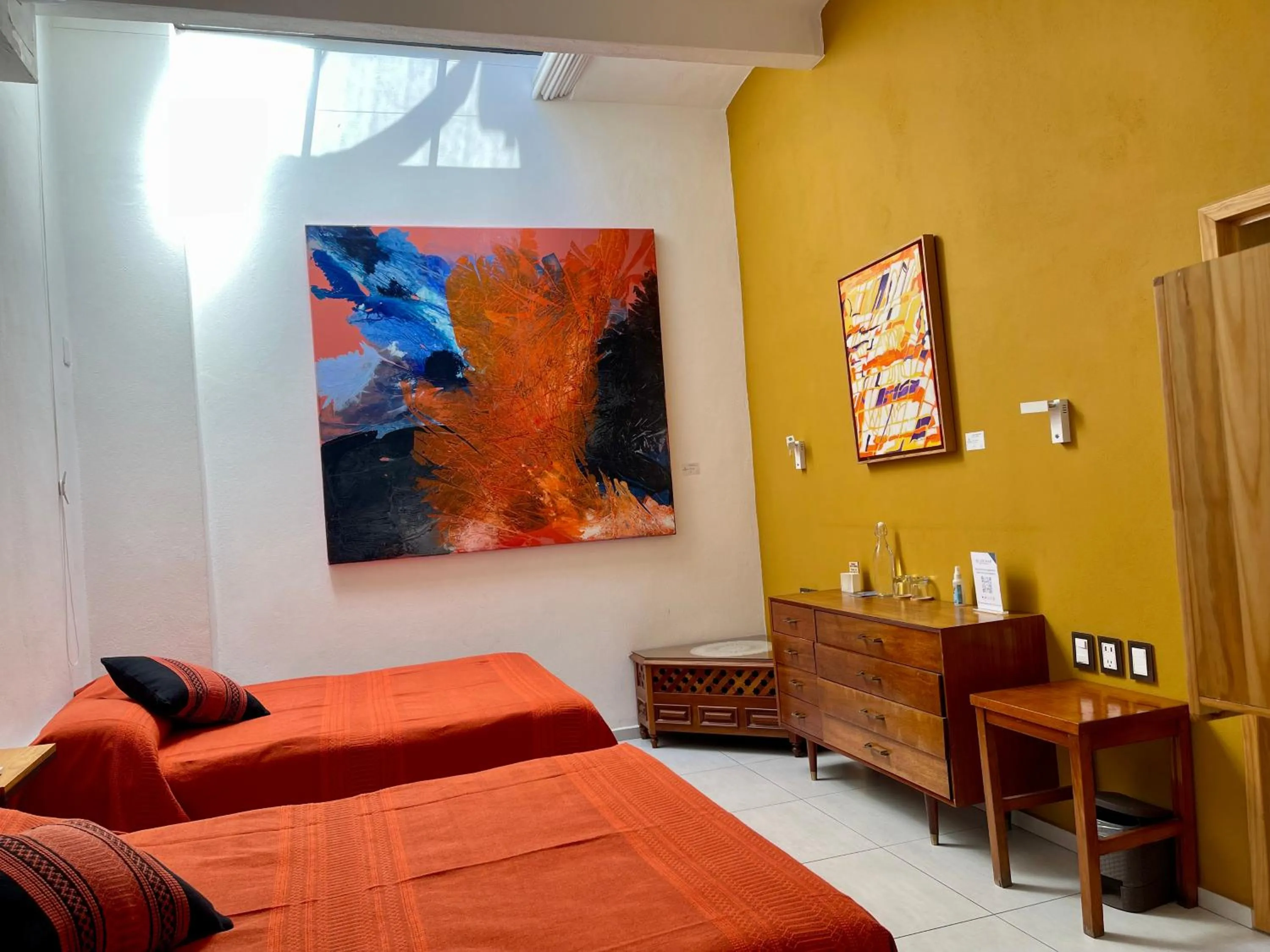 Bed in LARIMAR Gallery y Hotel Boutique