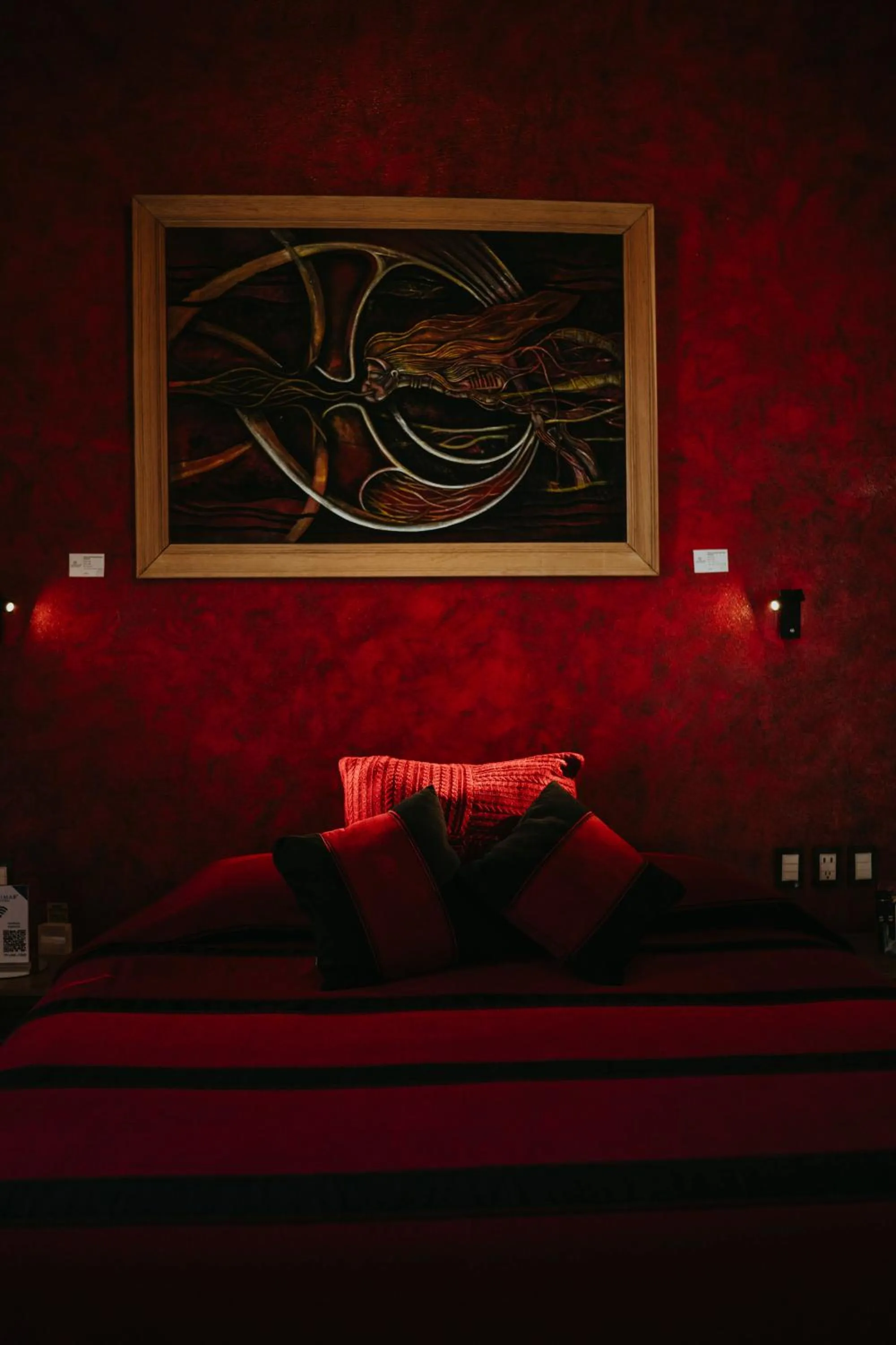 Bed in LARIMAR Gallery y Hotel Boutique