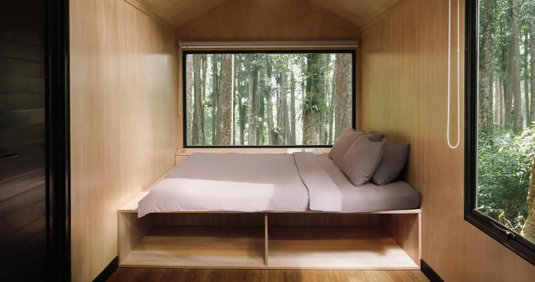 Bed in Bobocabin Baturraden, Purwokerto Bed in Bobocabin Baturraden, Purwokerto