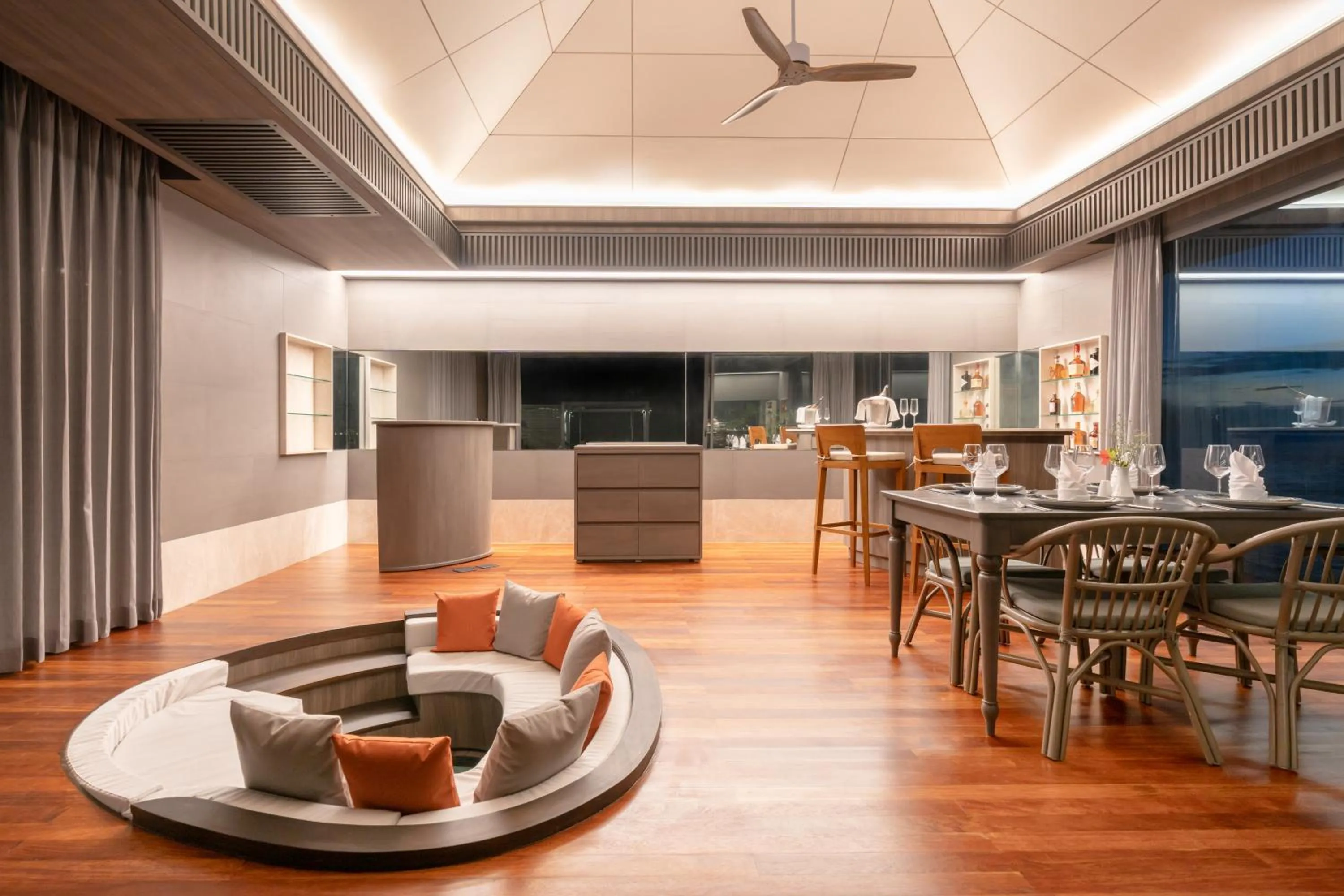 Living room in Madifushi Private Island- Free return seaplane transfr for min 5&9 nights for 19Dec-10Jan