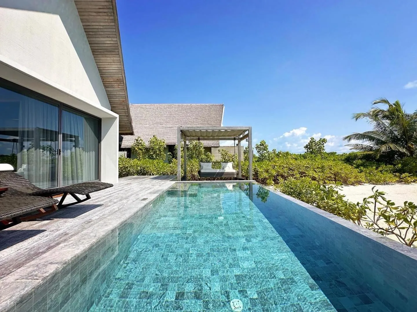 Balcony/Terrace in Madifushi Private Island- Free return seaplane transfr for min 5&9 nights for 19Dec-10Jan