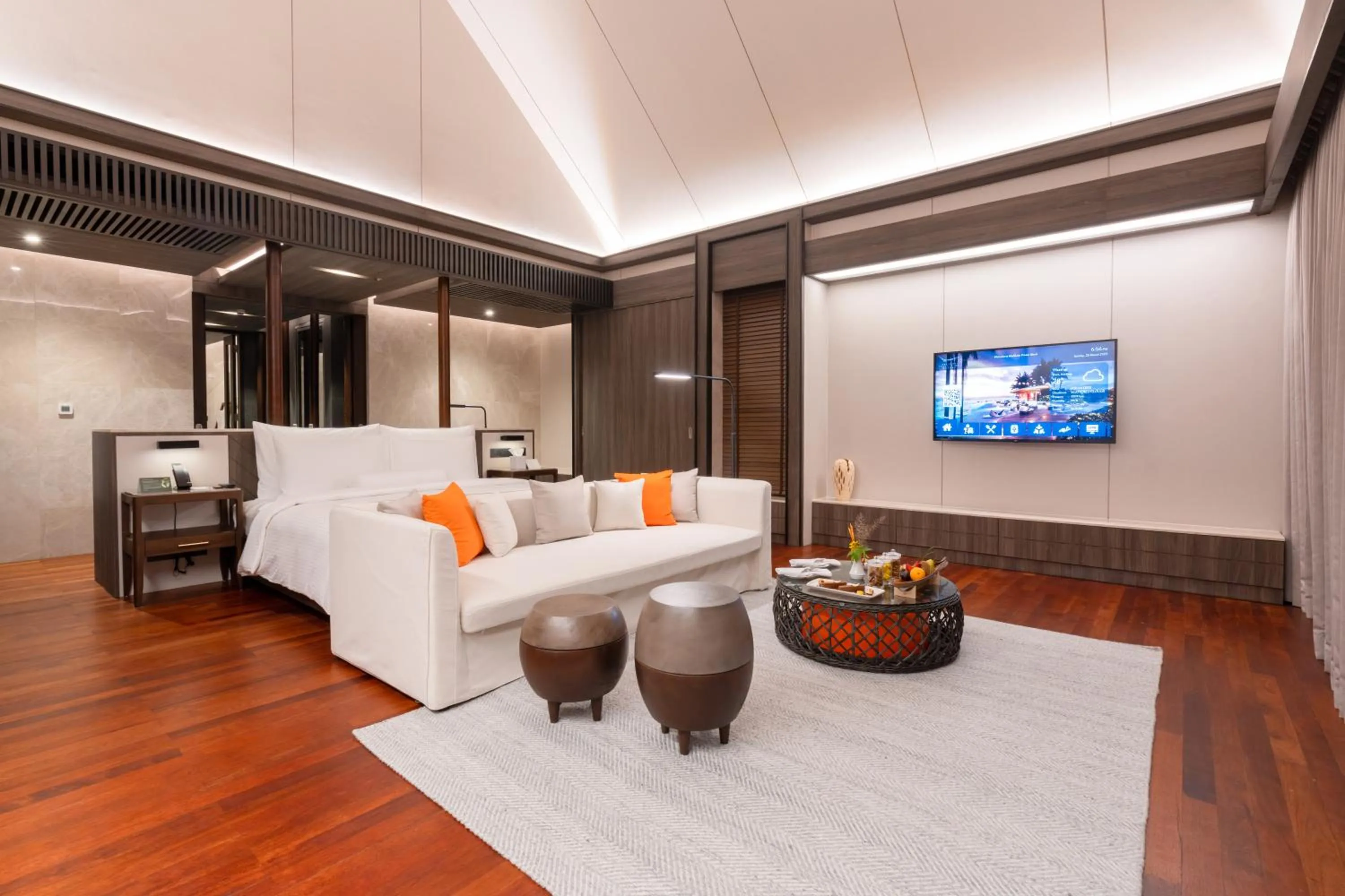 Bedroom, Bed in Madifushi Private Island- Free return seaplane transfr for min 5&9 nights for 19Dec-10Jan