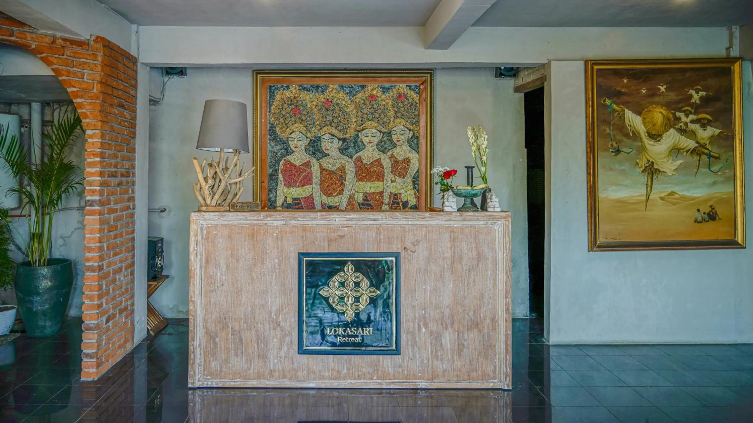 Lobby or reception in Lokasari Retreat