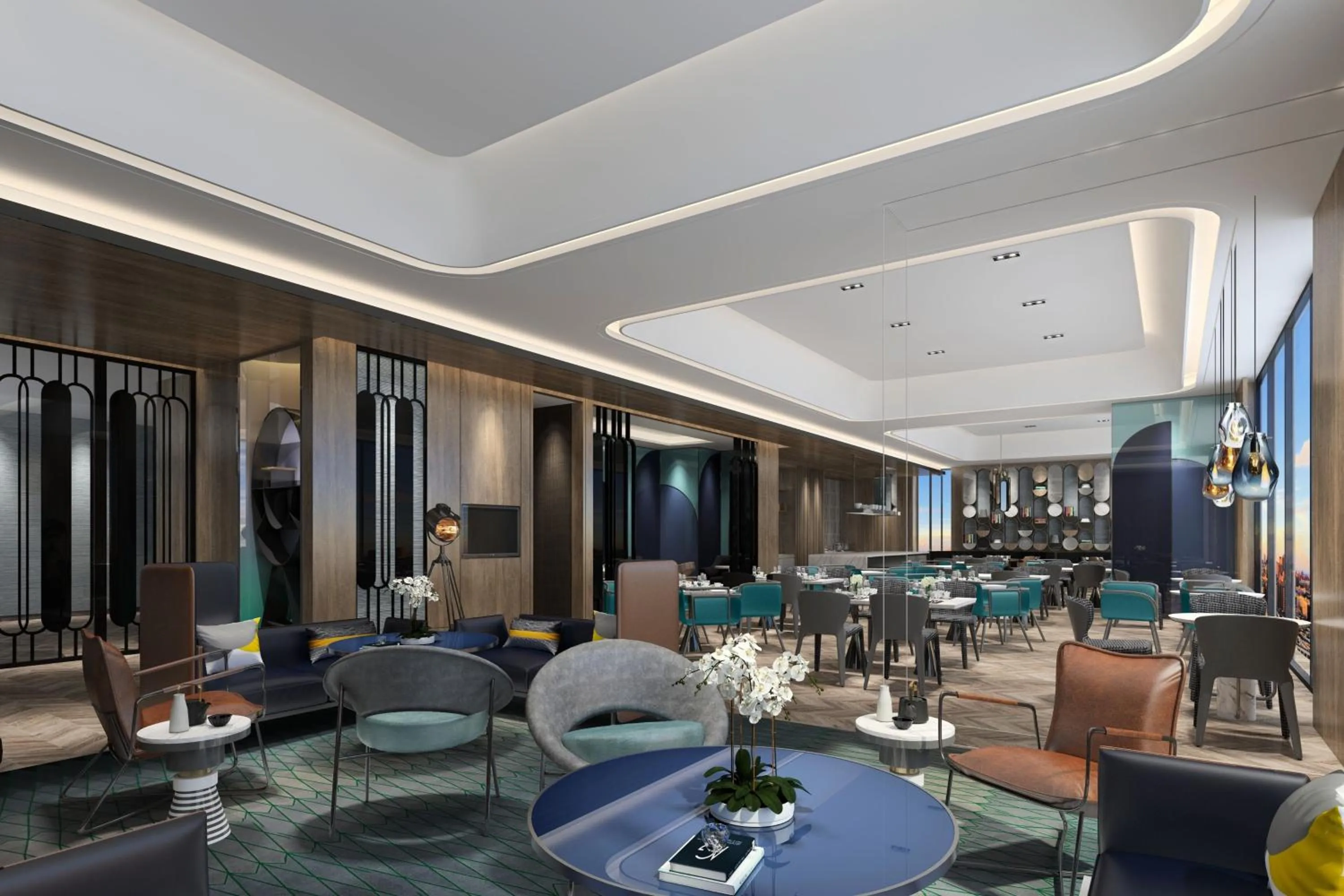 Lounge or bar in Renaissance Changzhou Wujin Hotel