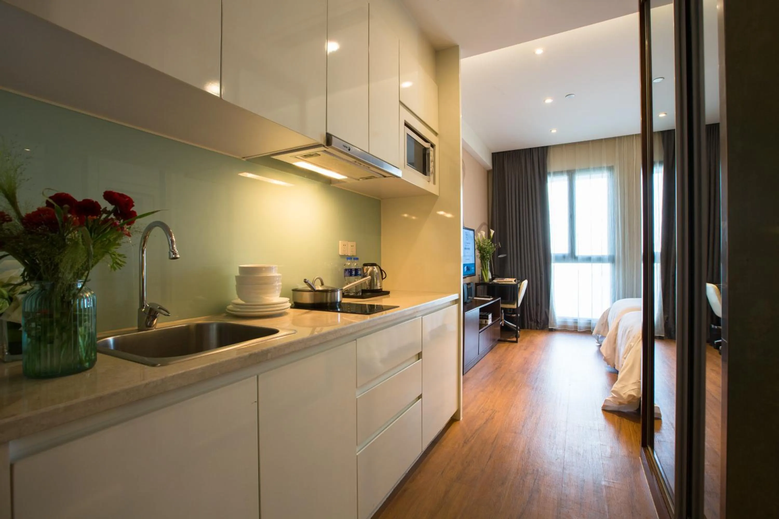 Kitchen or kitchenette in Modena By Fraser New District Wuxi