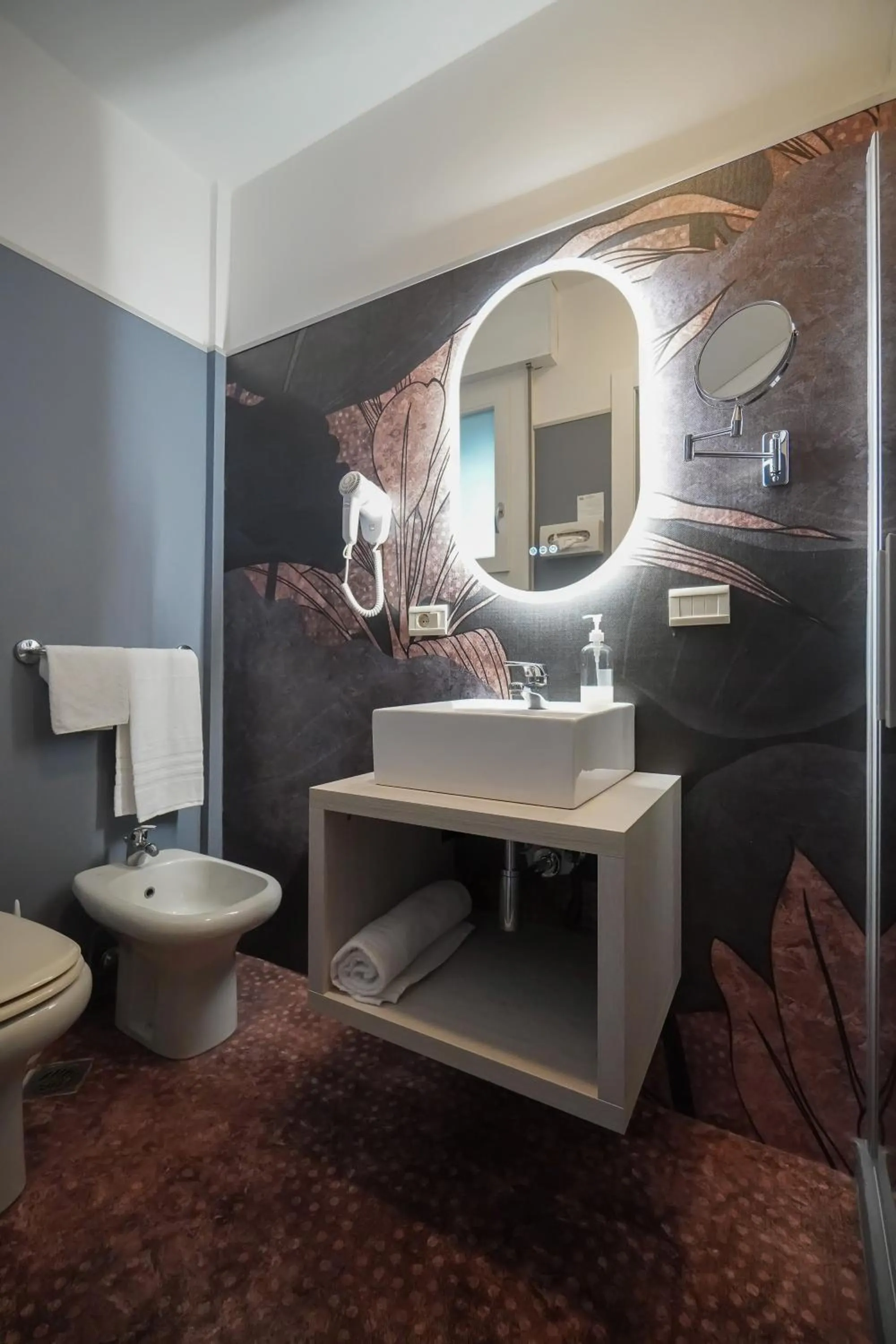 Toilet in Hotel Alemagna Bed&Breakfast Bibione Lido del Sole
