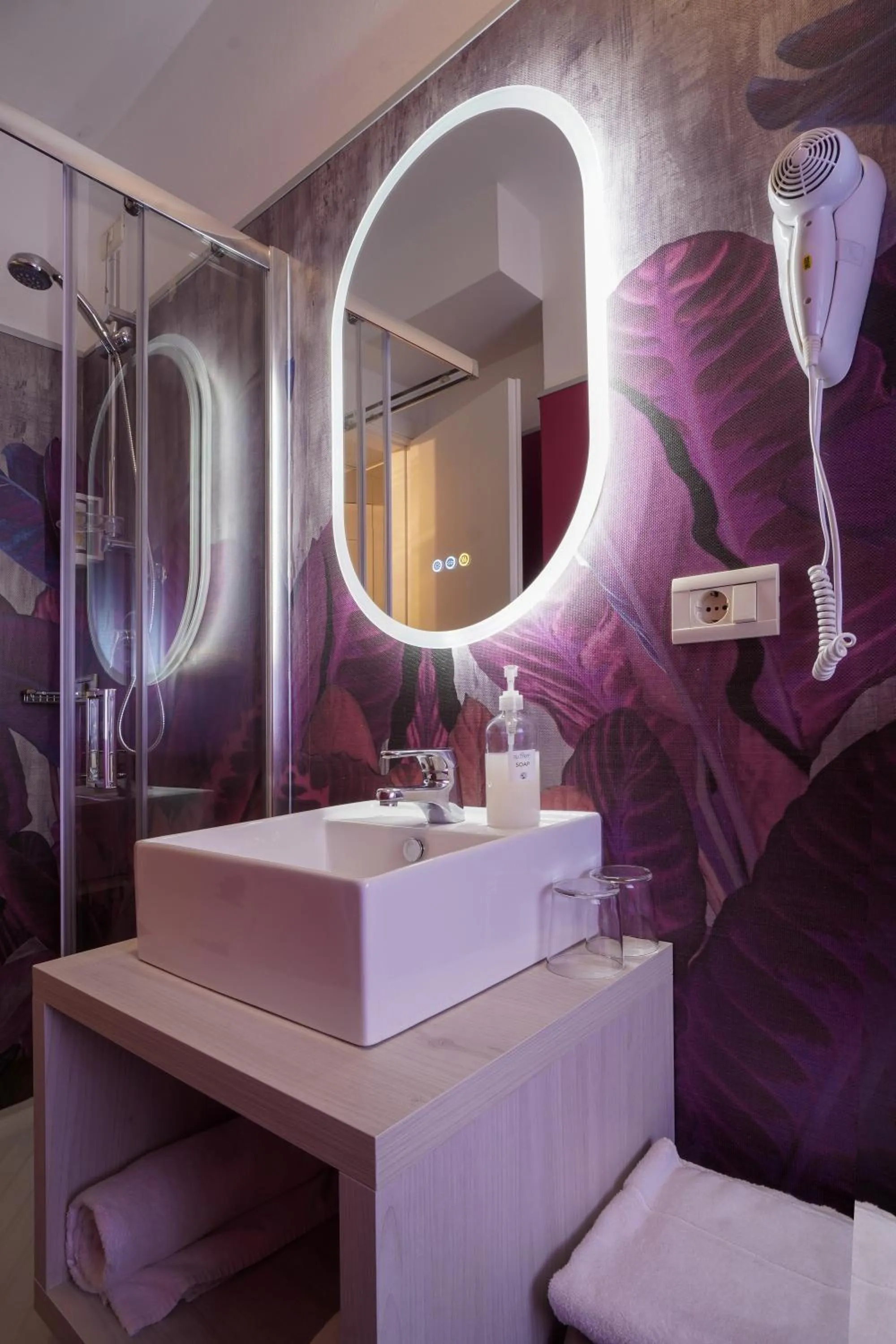 Shower in Hotel Alemagna Bed&Breakfast Bibione Lido del Sole