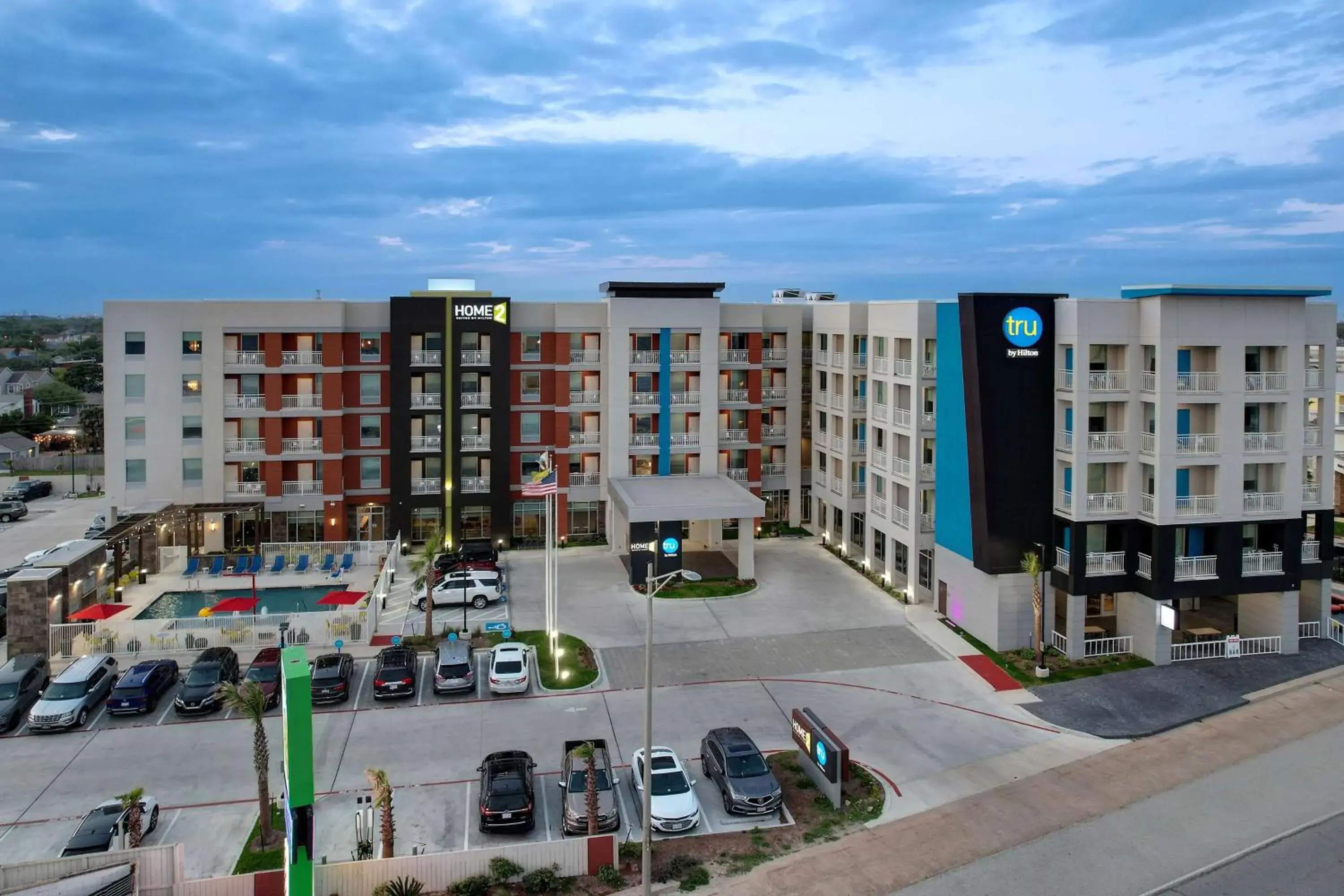 Property building in Home2 Suites Galveston, Tx Property building in Home2 Suites Galveston, Tx