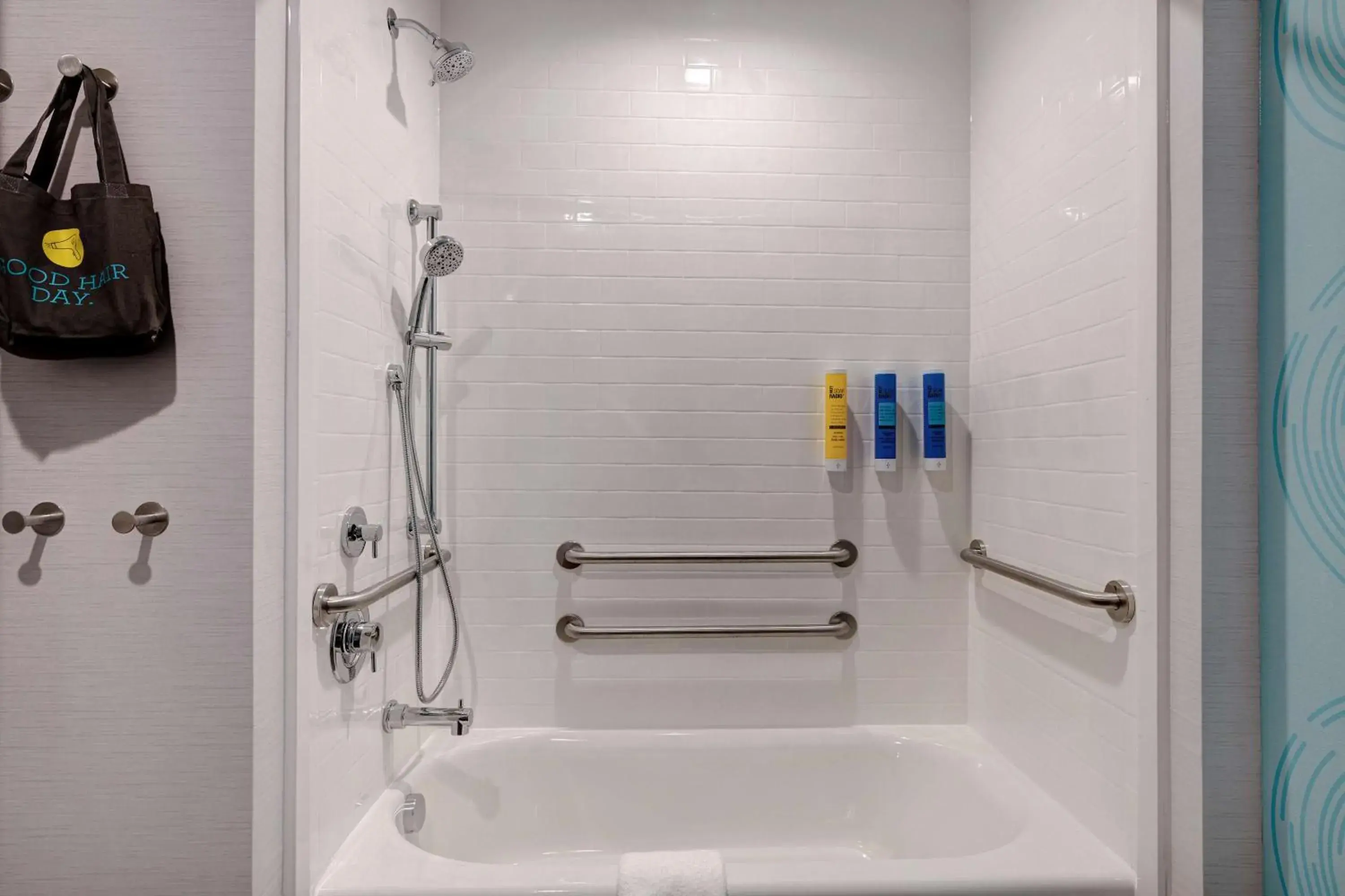 Bathroom in Tru By Hilton Galveston, Tx Bathroom in Tru By Hilton Galveston, Tx