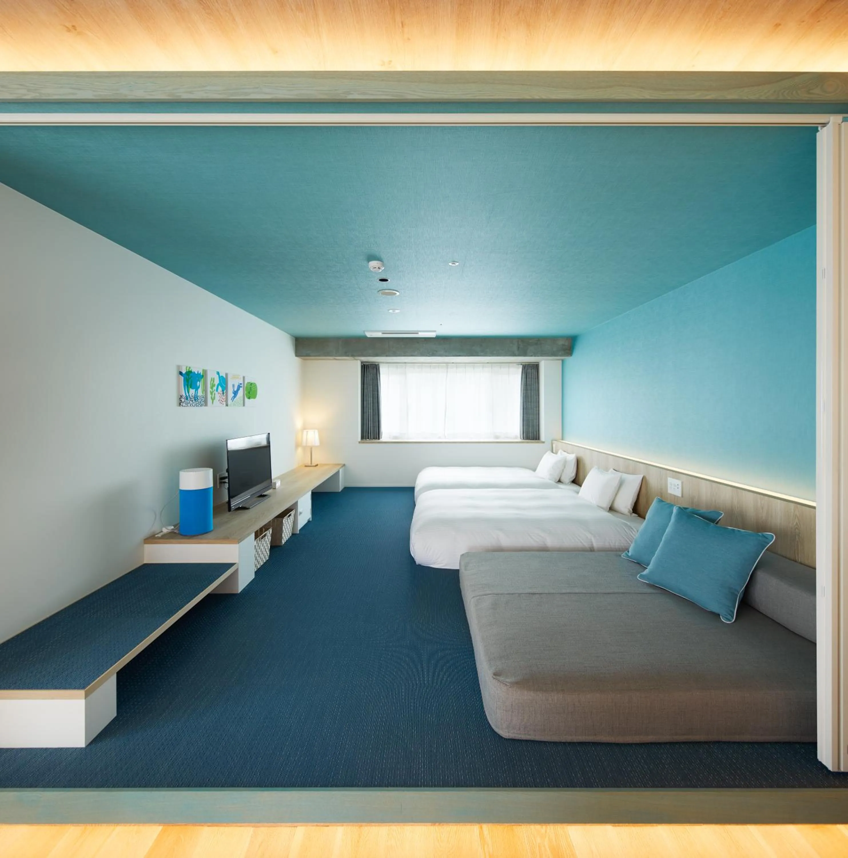 Bed in BEB5 Okinawa Seragaki by Hoshino Resorts