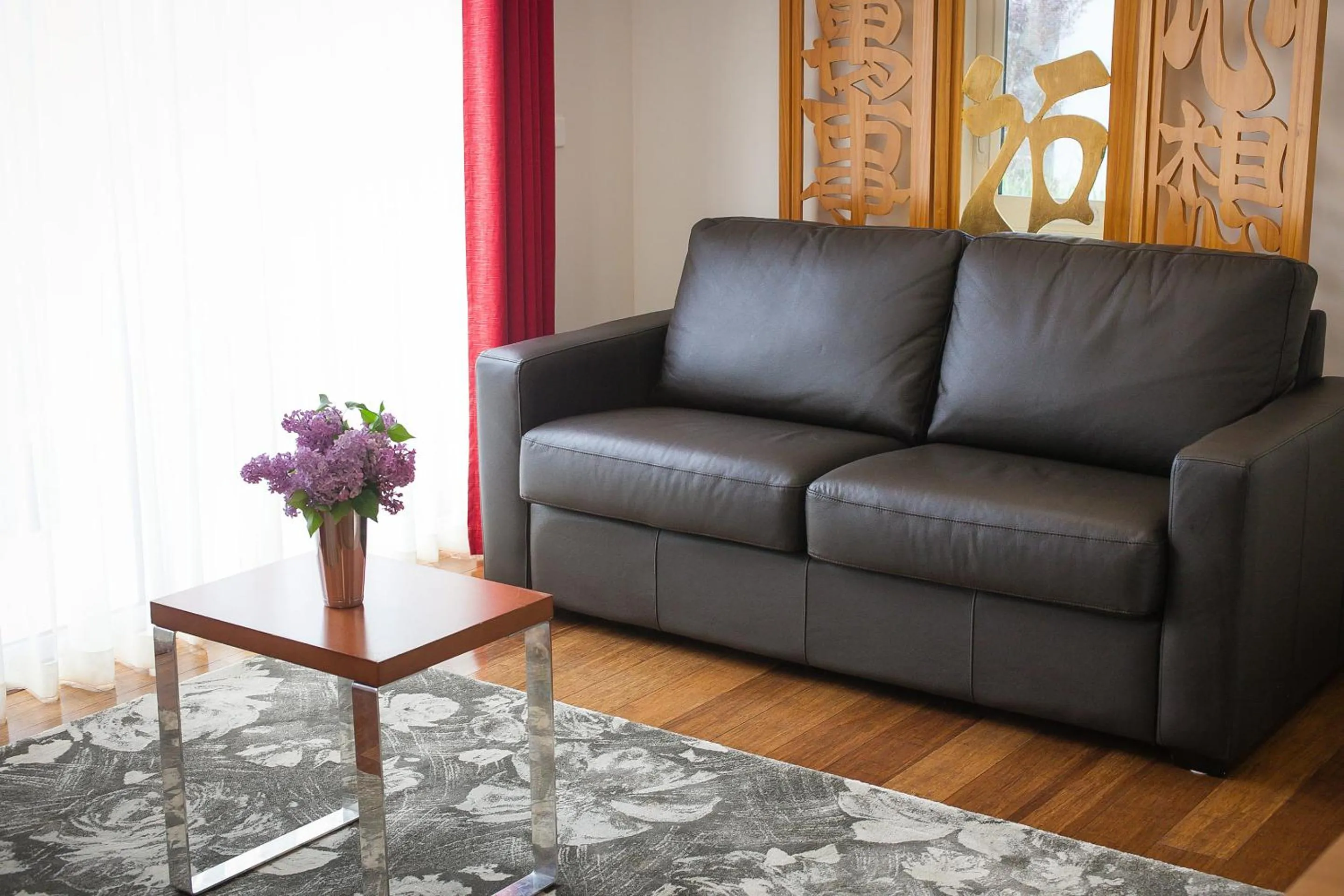 Living room, Seating Area in One of a Kind Apartments