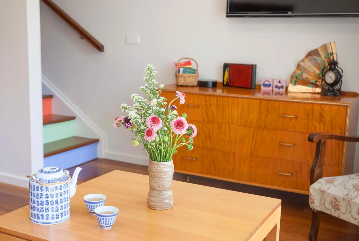 Living room, Lobby/Reception in One of a Kind Apartments