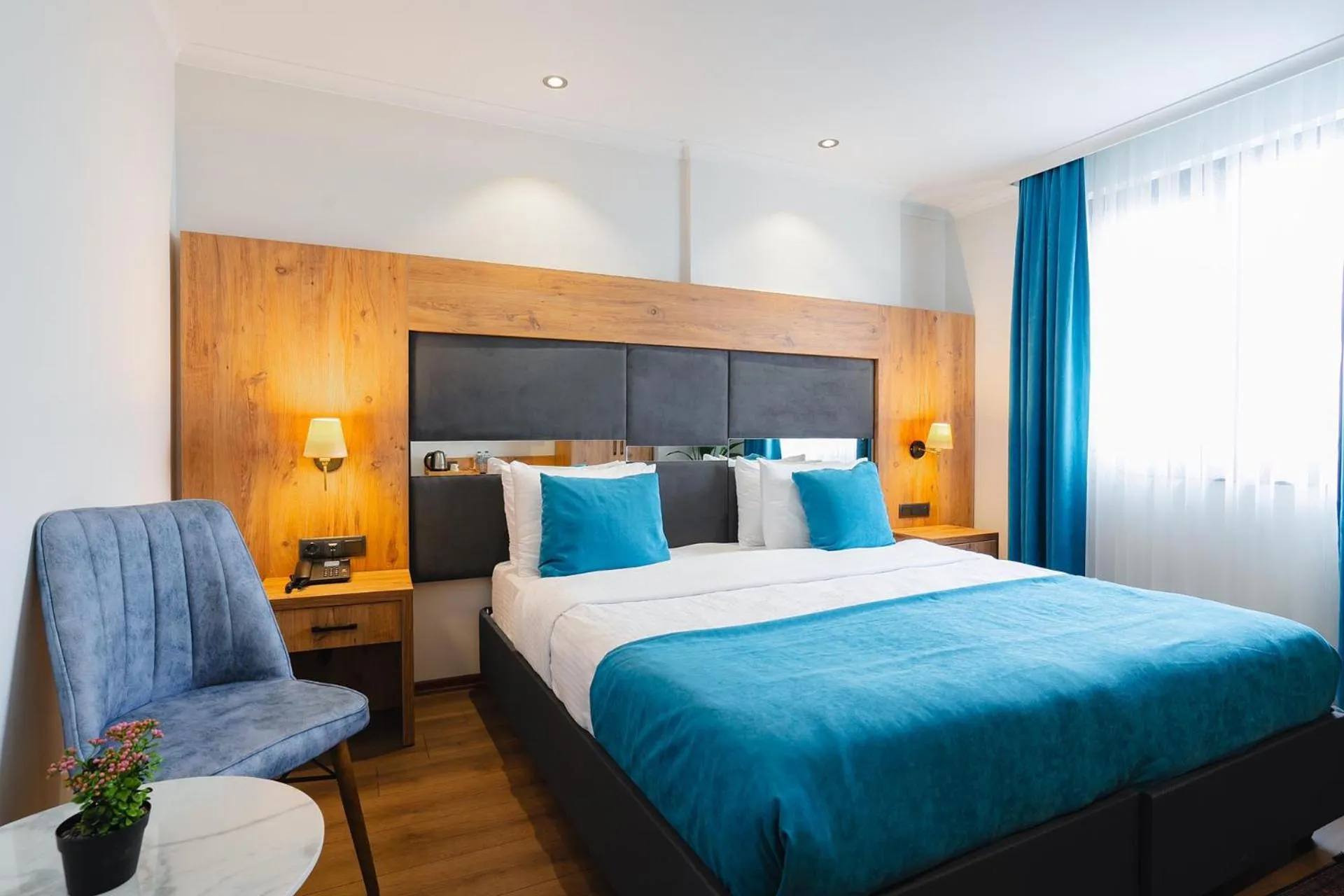 Bed in Berlin Suite Hotel Trabzon