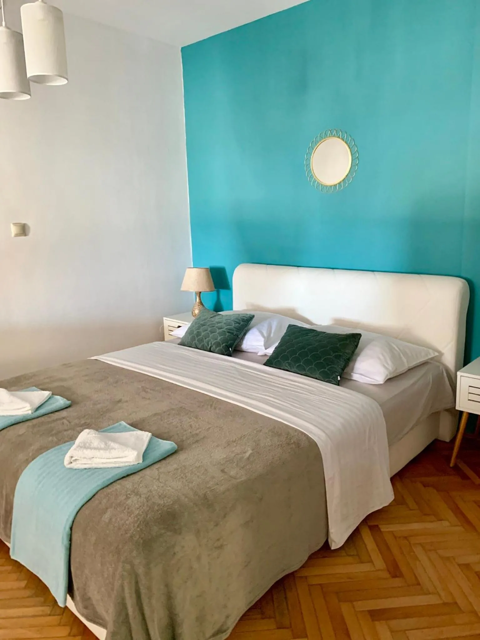 Bed in Deluxe Suites Mandić