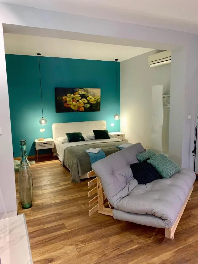 Bed in Deluxe Suites Mandić