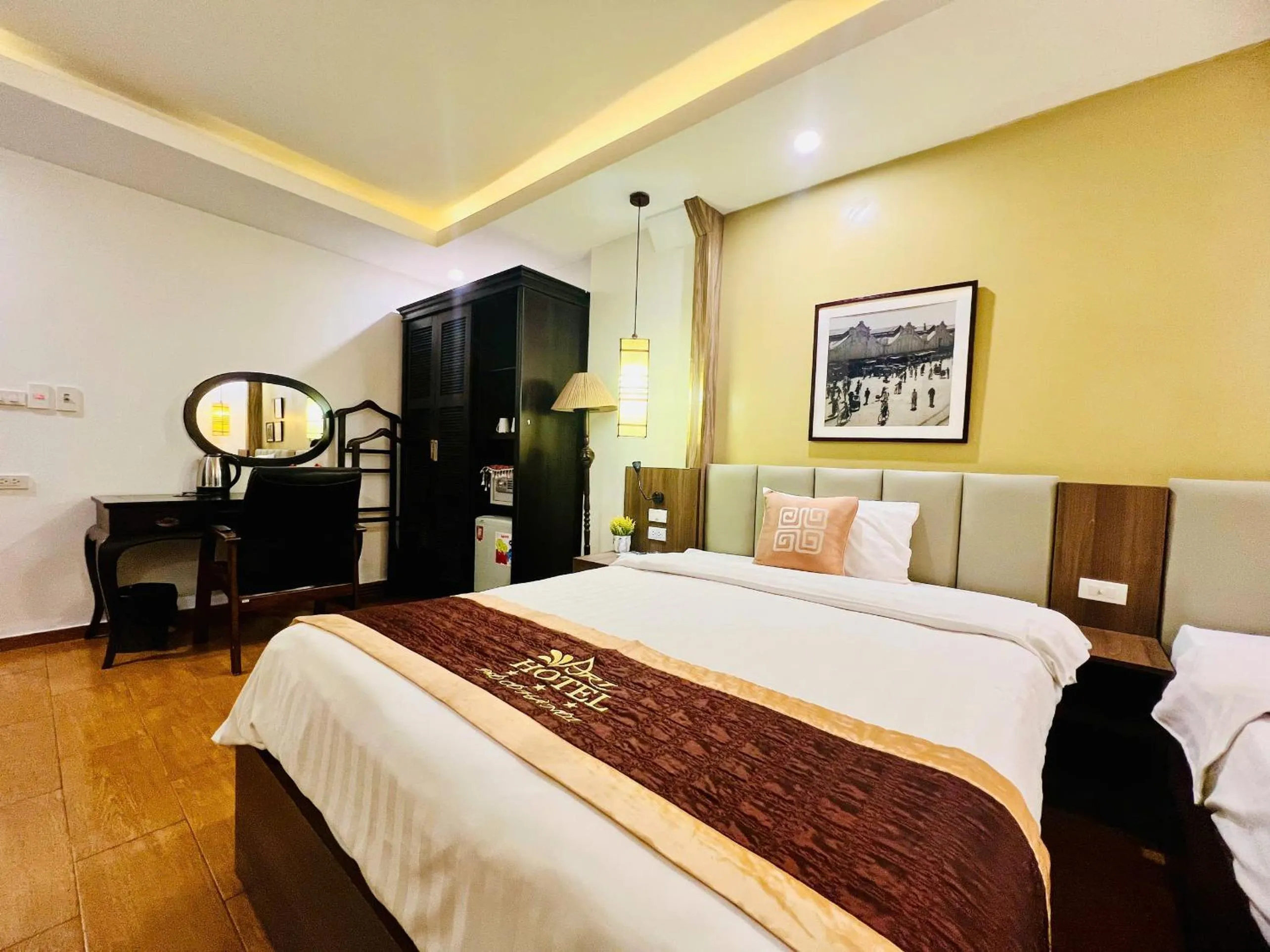 Bed in Art Hotel Ha Noi