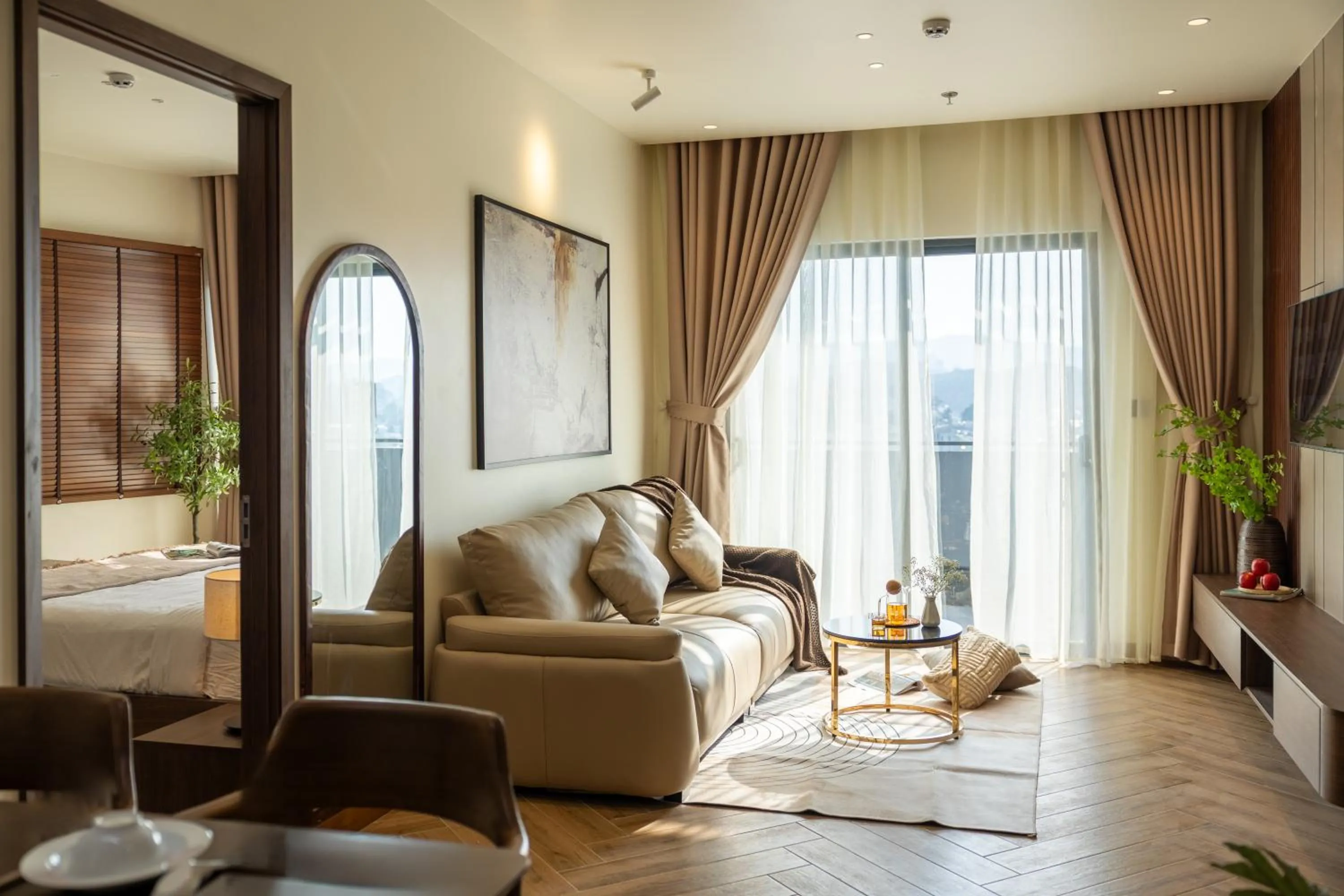 Bed in TTR Central Apart Hotel