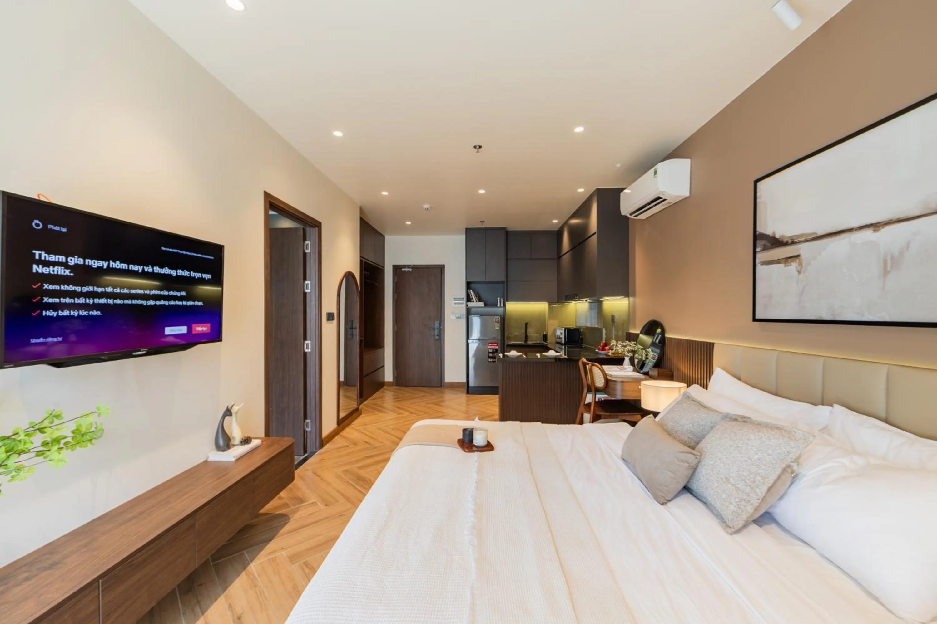 Bed in TTR Central Apart Hotel