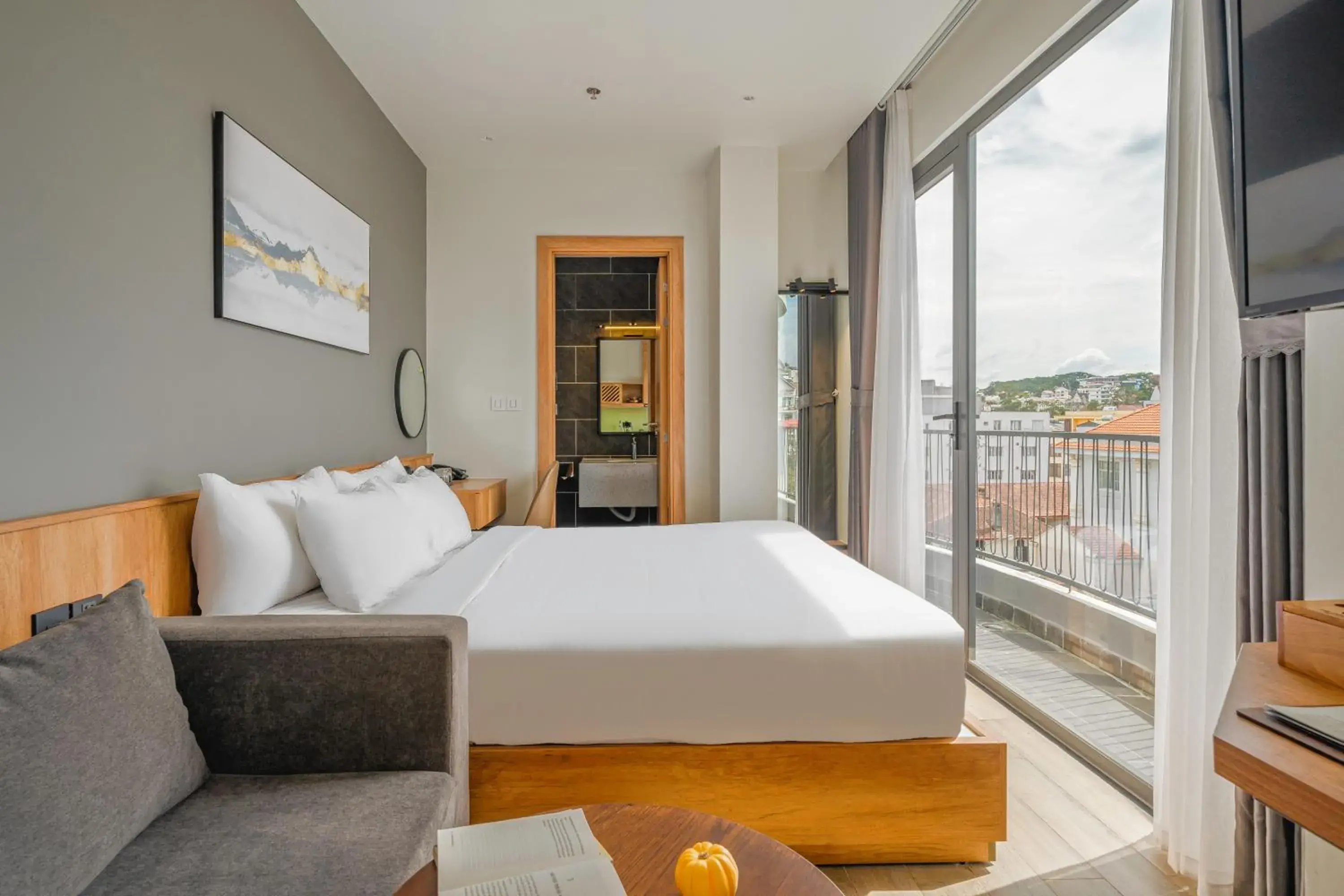 Bed in TTR Central Apart Hotel Bed in TTR Central Apart Hotel