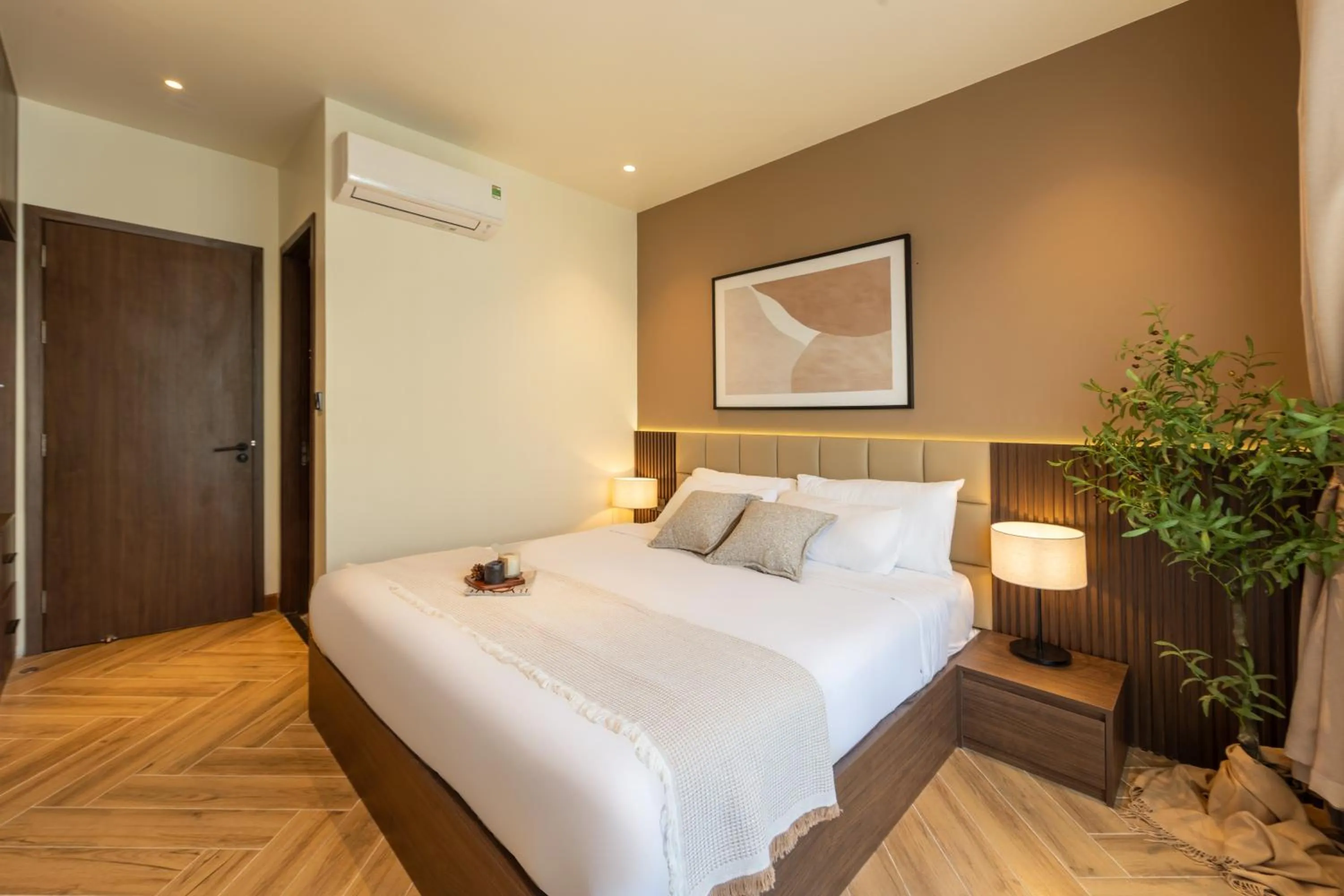 Bed in TTR Central Apart Hotel