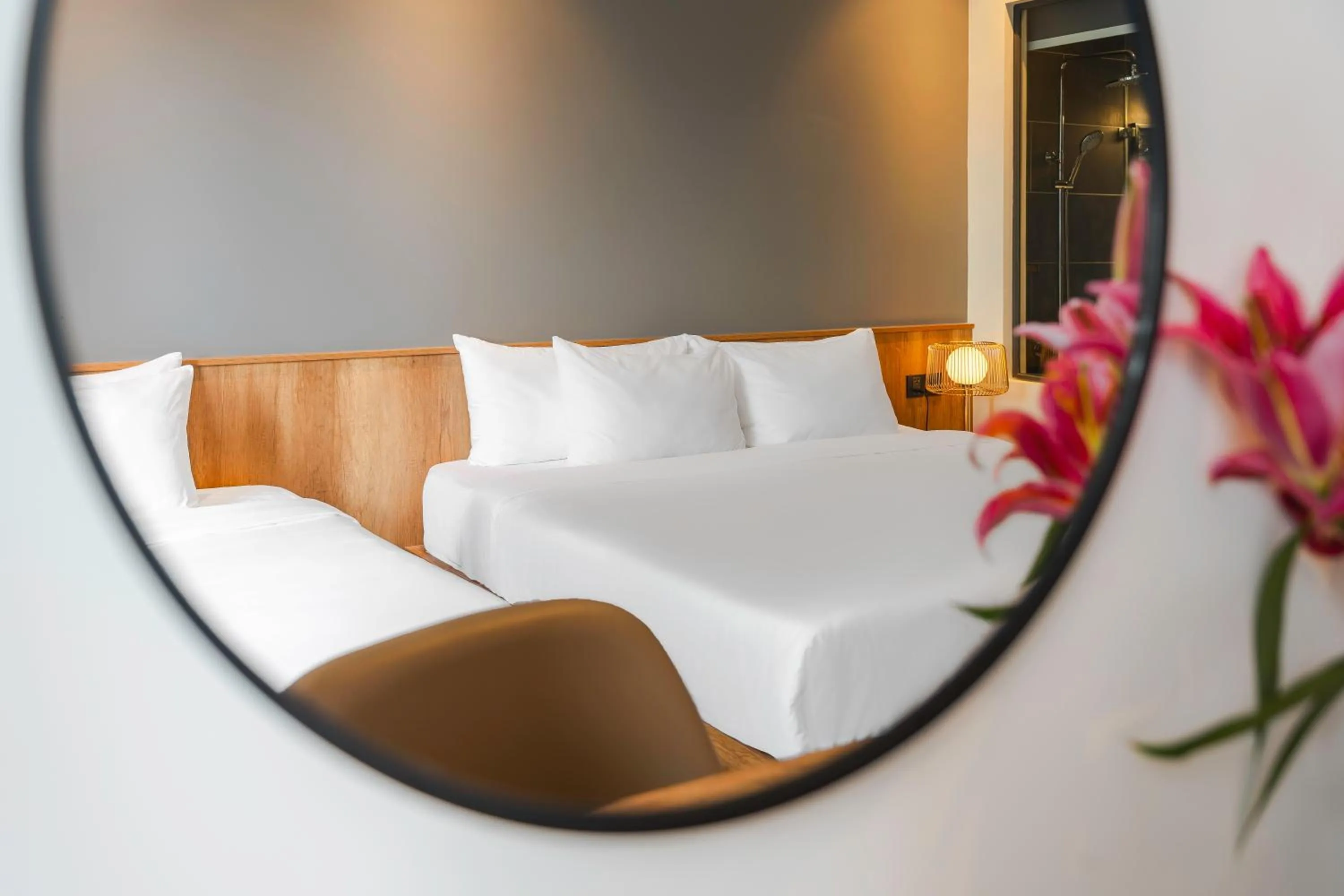 Bed in TTR Central Apart Hotel