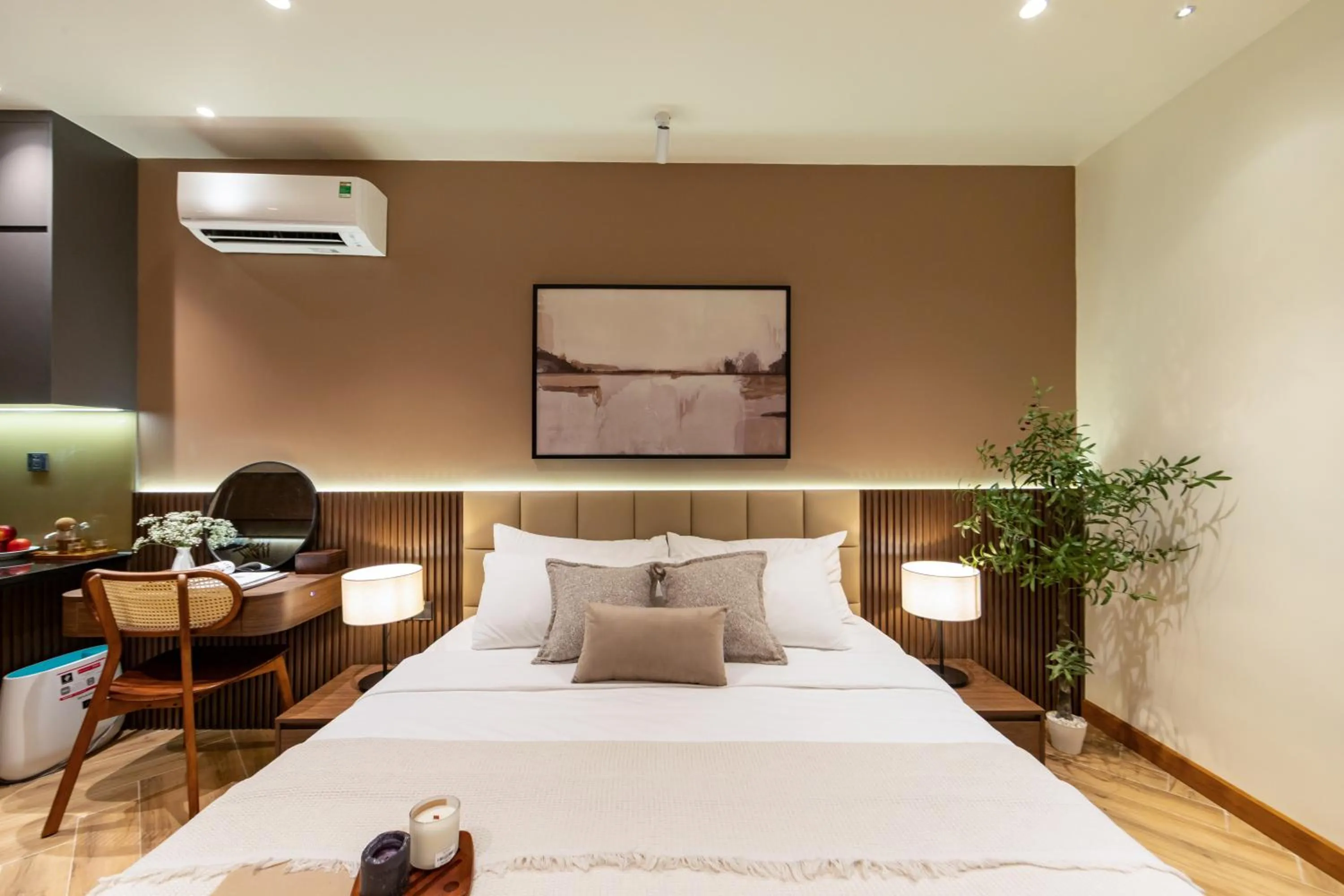 Bed in TTR Central Apart Hotel