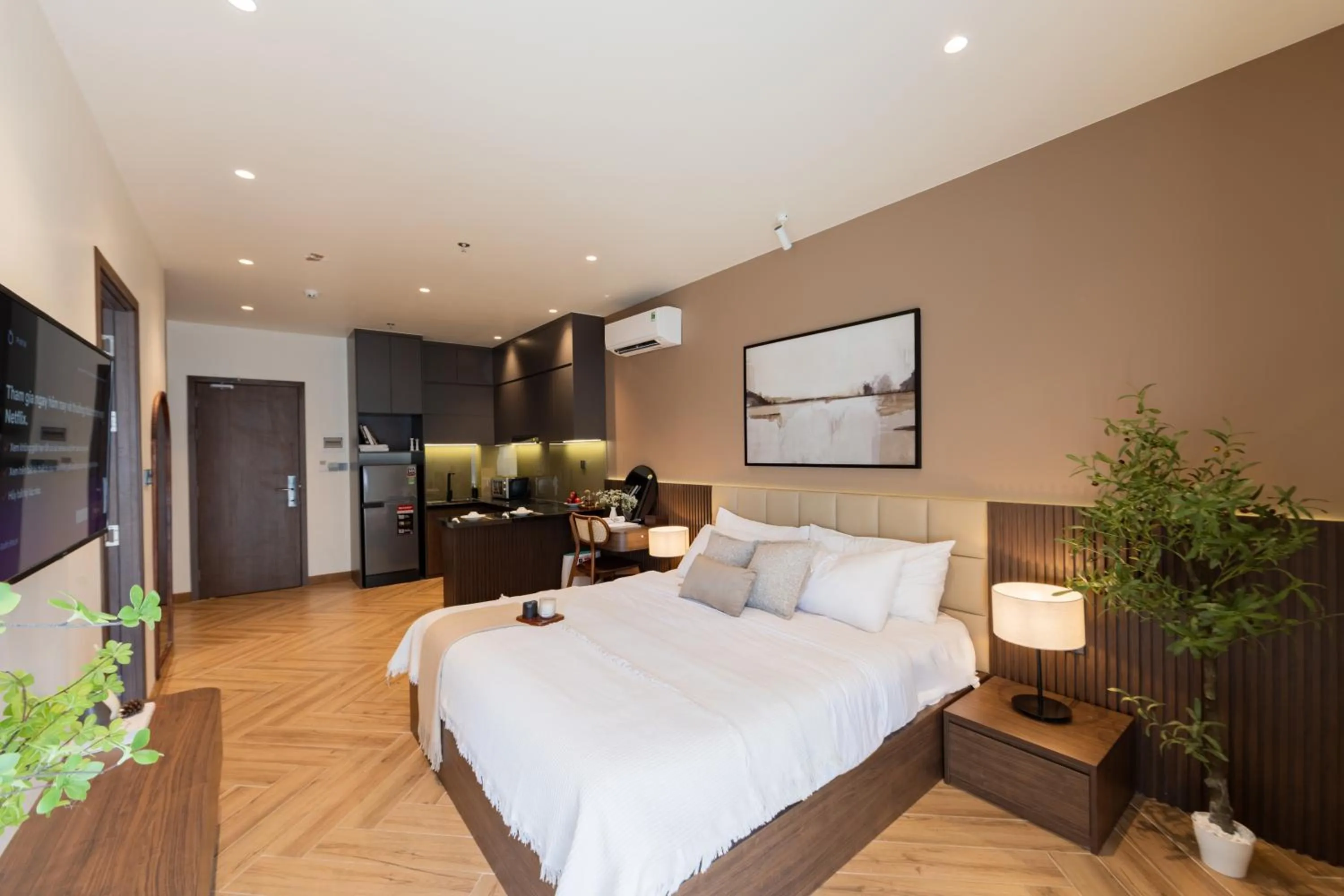 Bed in TTR Central Apart Hotel