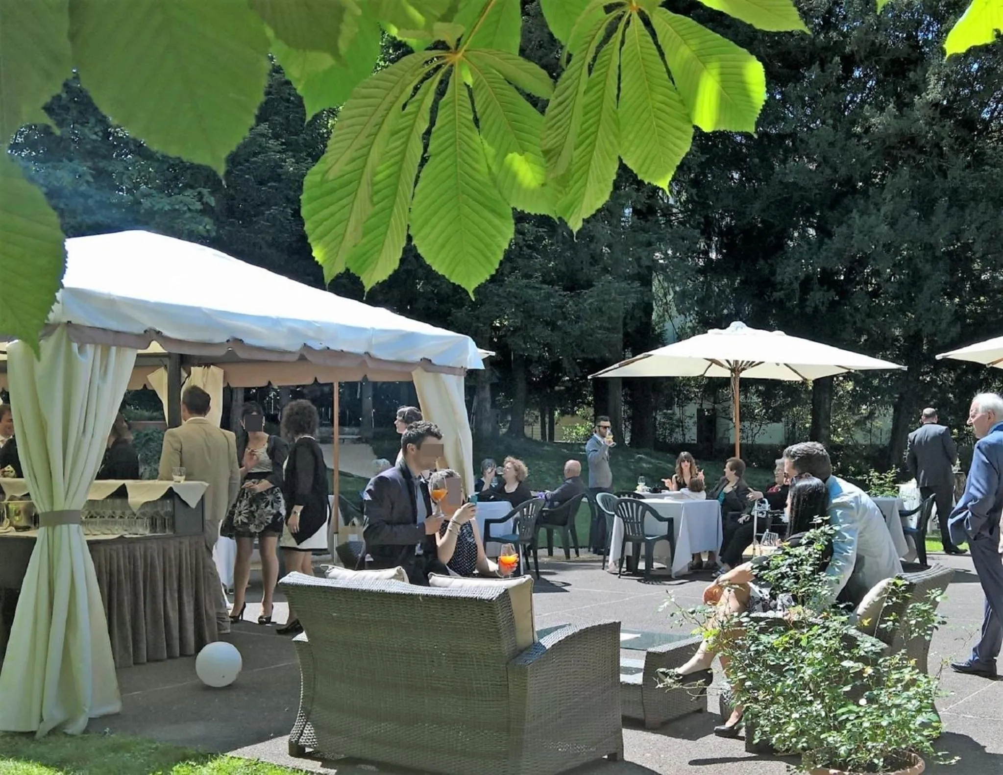 Patio in Eurohotel Palace Maniago