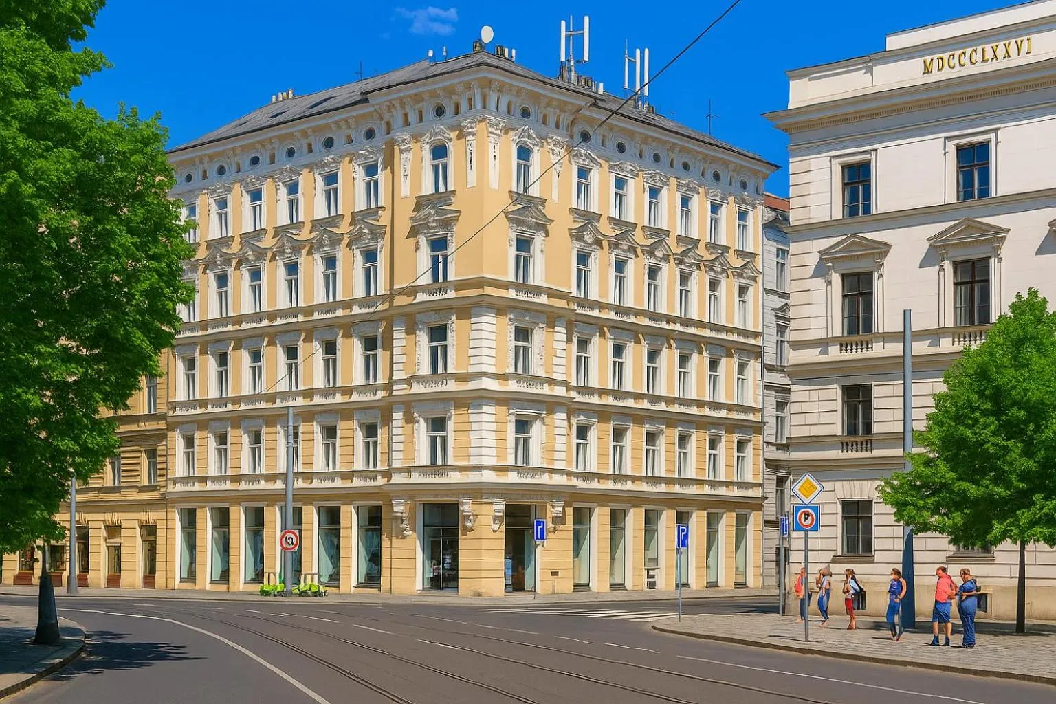Property building in Royal Prague City Apartments