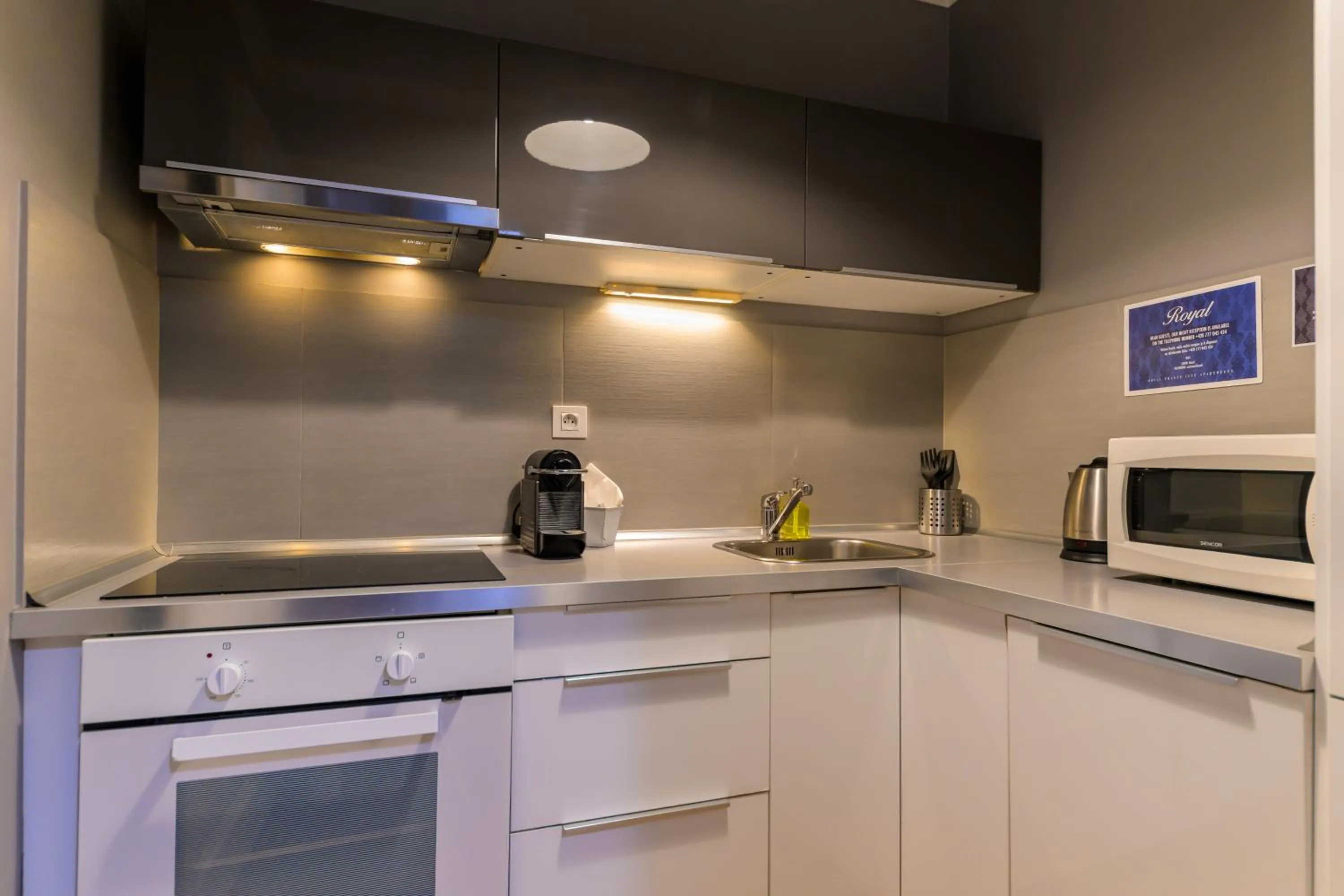 Kitchen or kitchenette in Royal Prague City Apartments