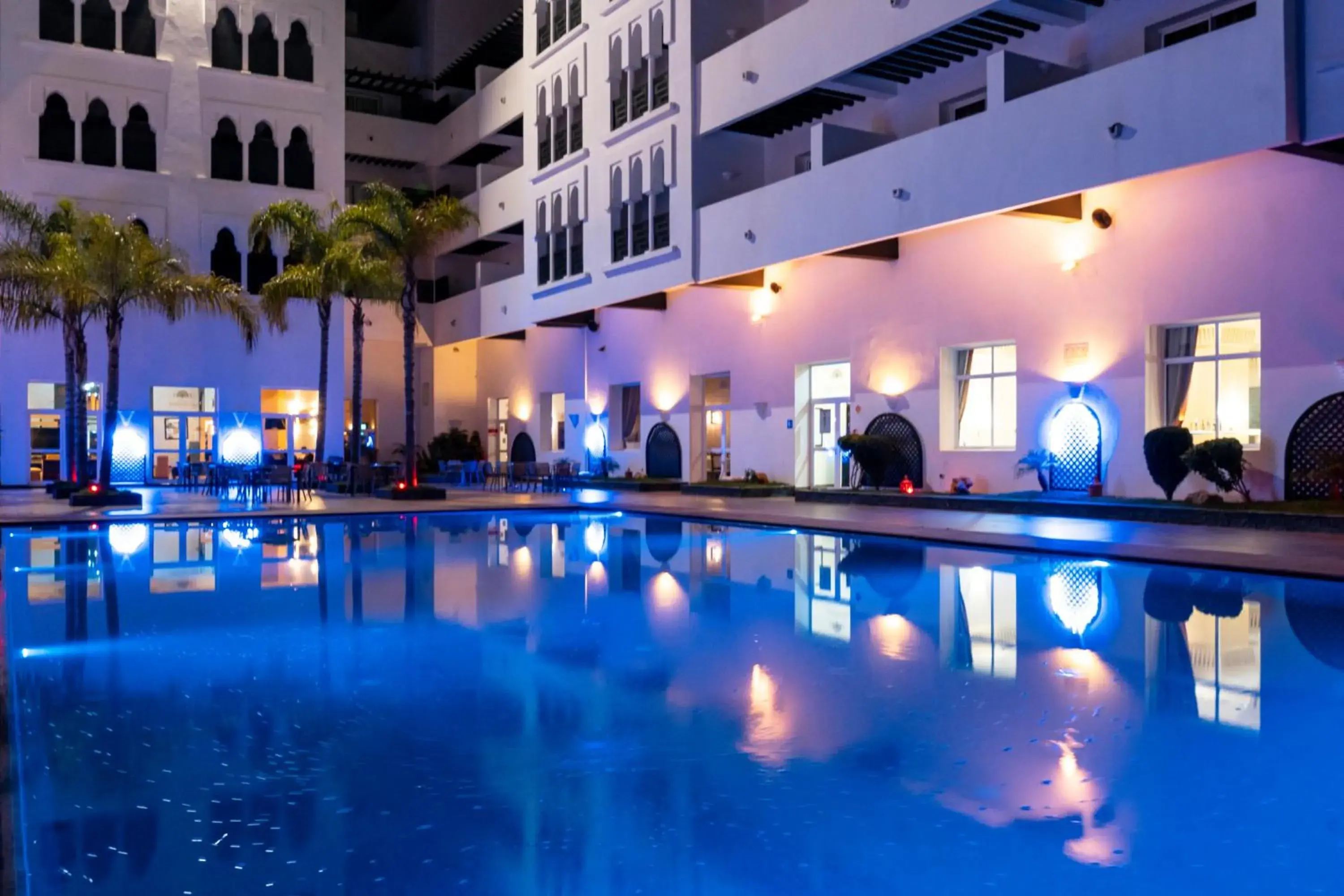 Pool view in Hotel Andalucia Tangier Pool view in Hotel Andalucia Tangier